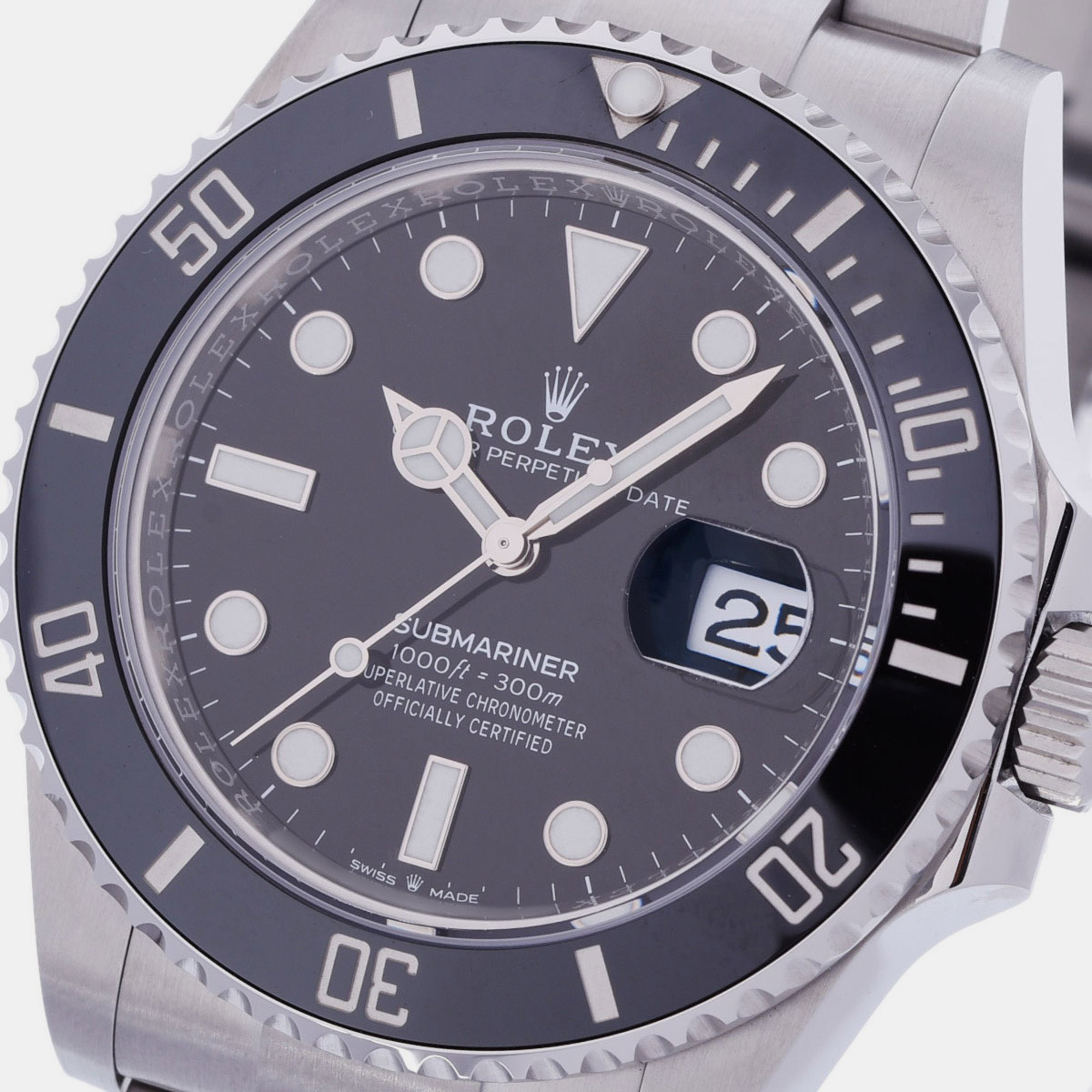 

Rolex Black Stainless Steel Submariner 126610LN Automatic Men's Wristwatch 41 mm