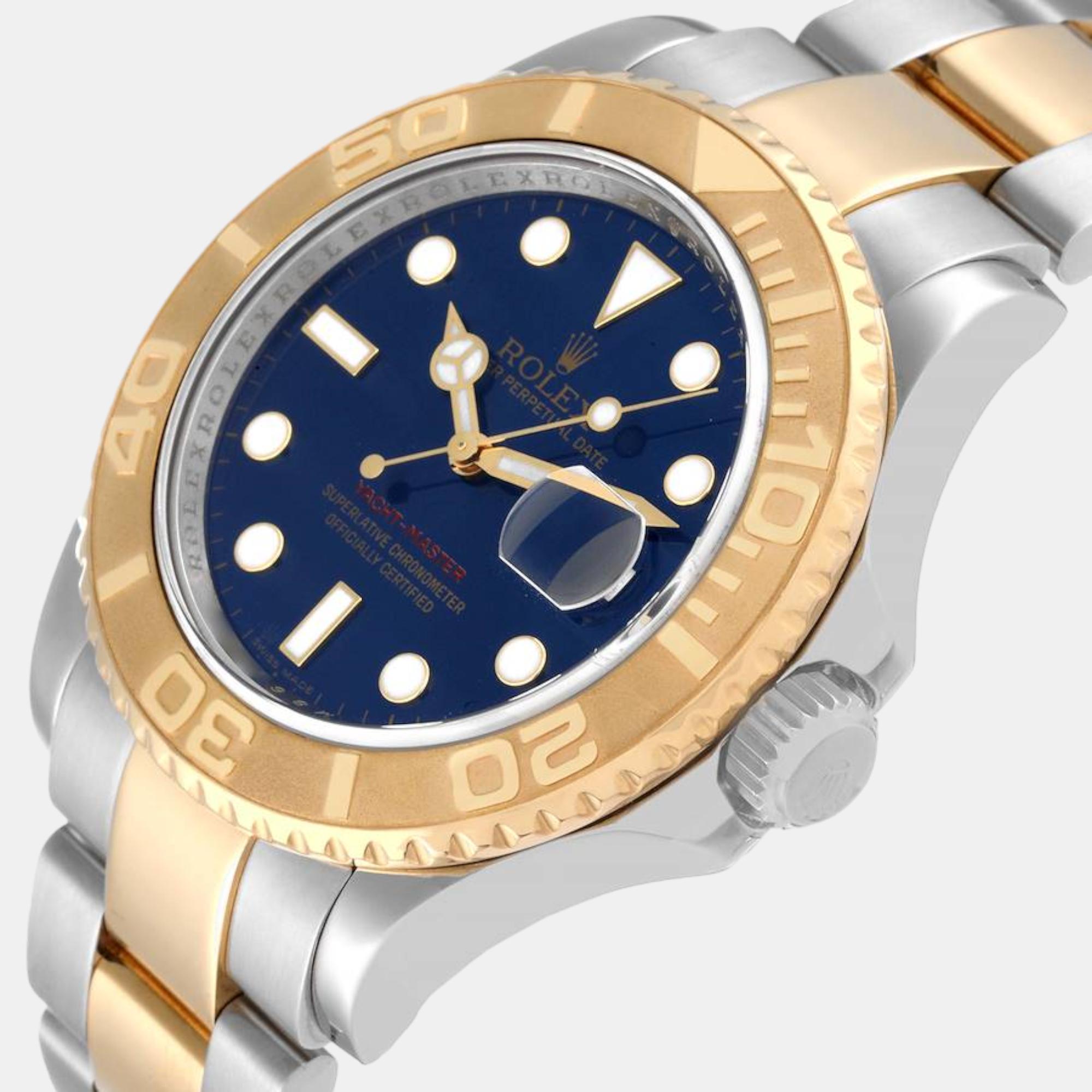 

Rolex Yachtmaster Steel Yellow Gold Blue Dial Men's Watch 16623 40 mm