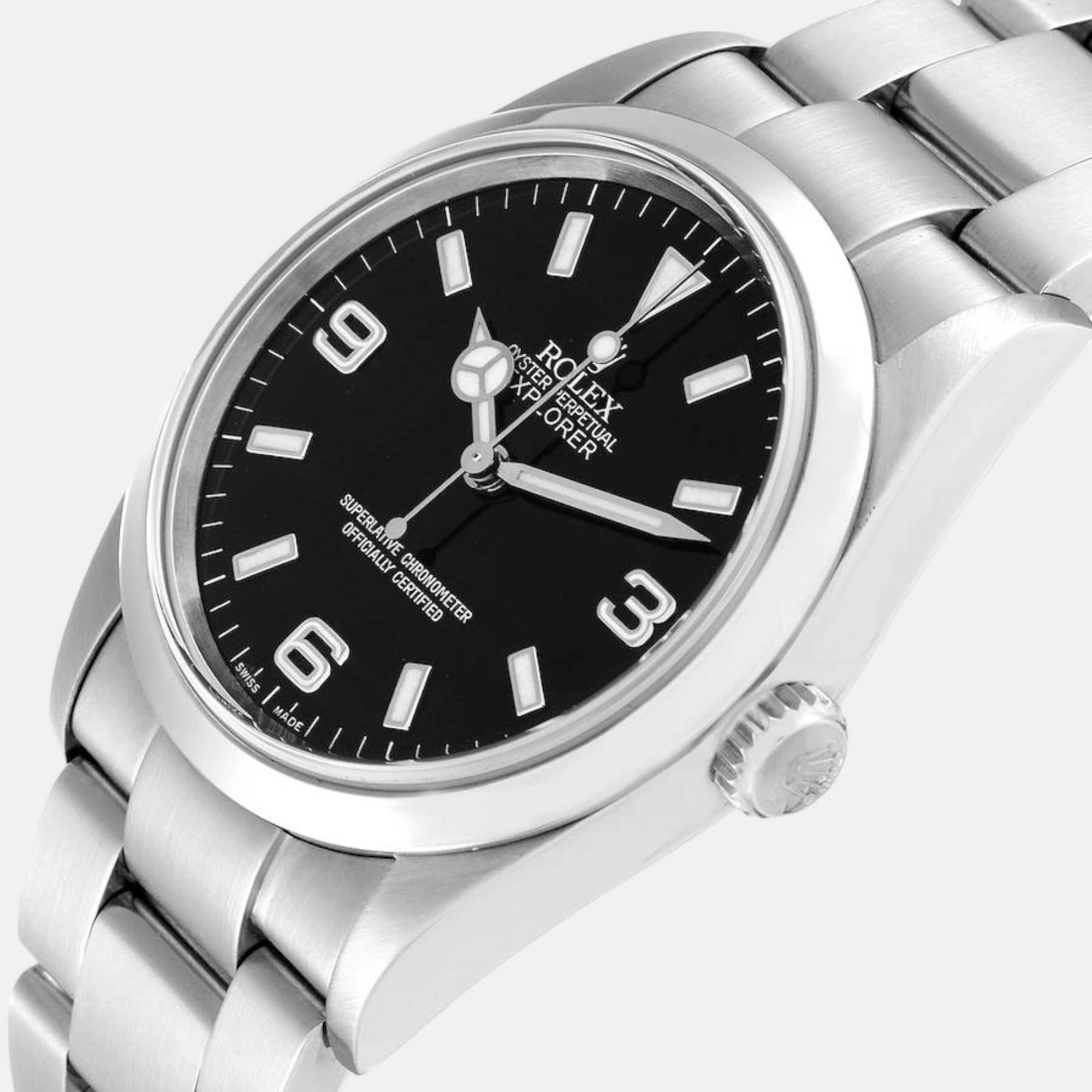 

Rolex Explorer I Black Dial Steel Men's Watch 114270 36 mm