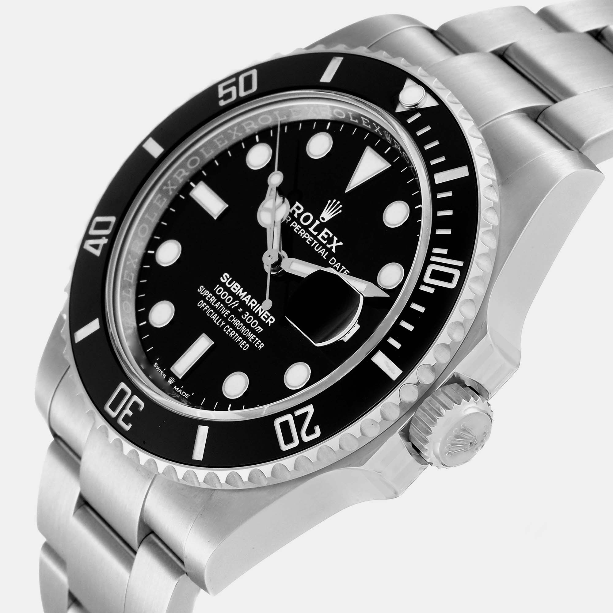 

Rolex Submariner Black Dial Ceramic Bezel Steel Mens Watch 126610 41 mm