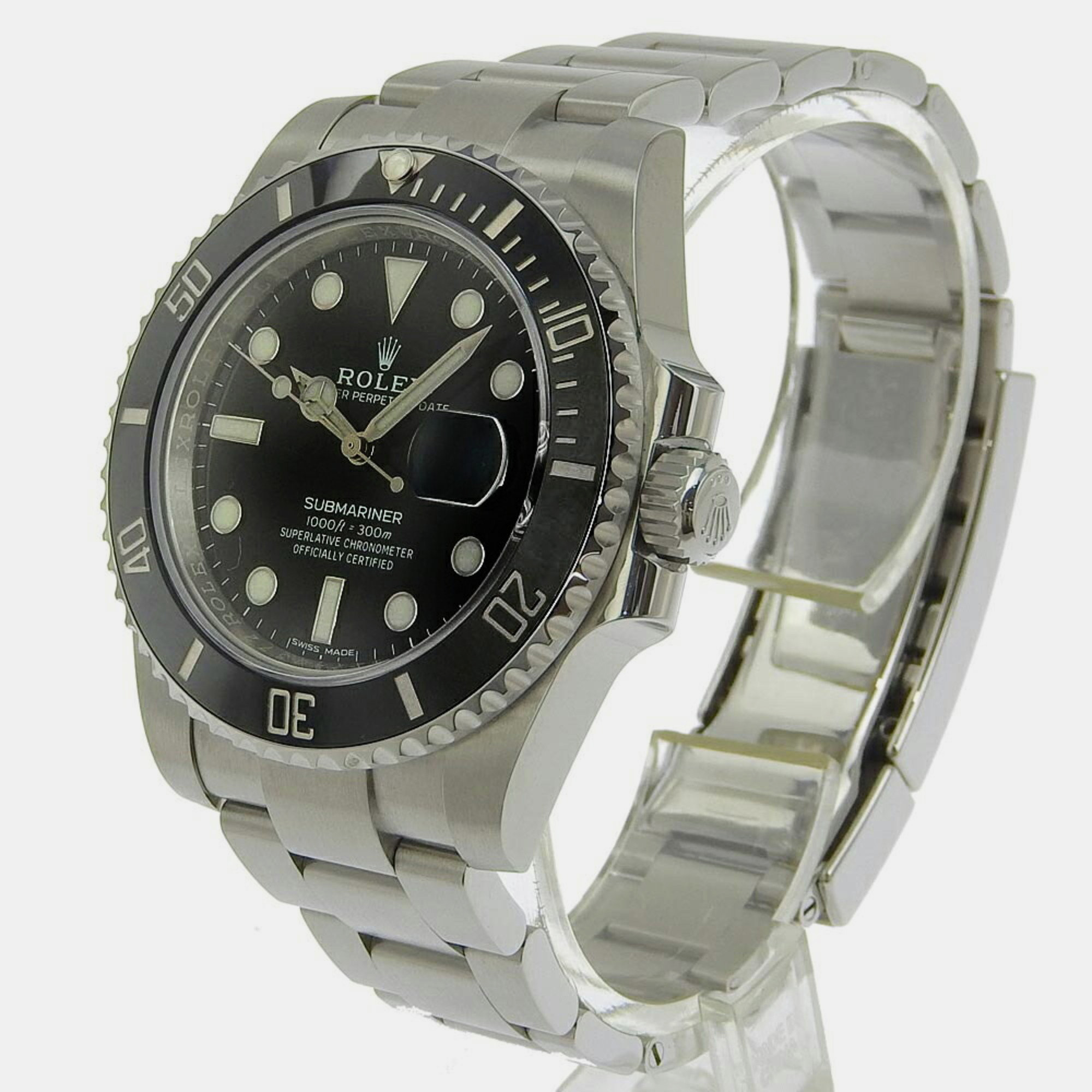 

Rolex Black Stainless Steel Submariner 116610 Automatic Men's Wristwatch 40 mm