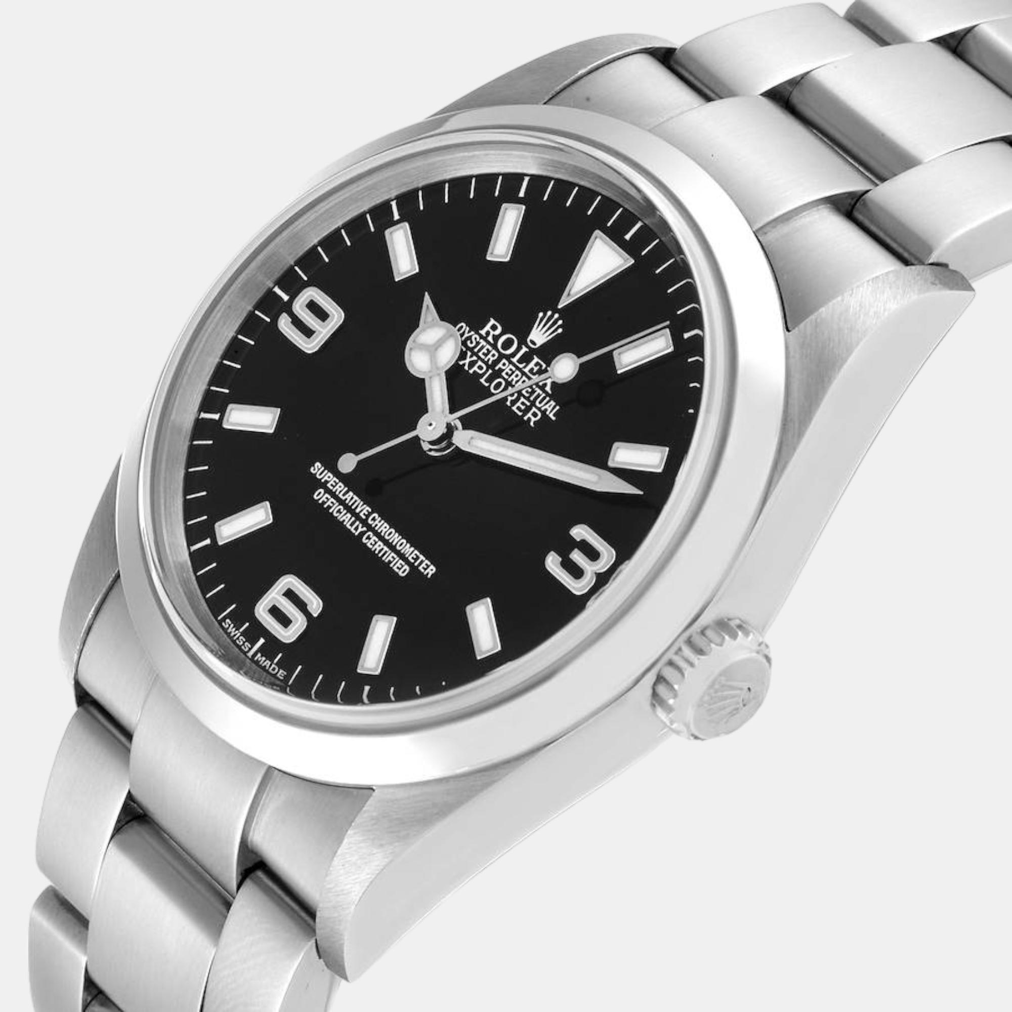 

Rolex Explorer I Black Dial Steel Mens Watch 114270