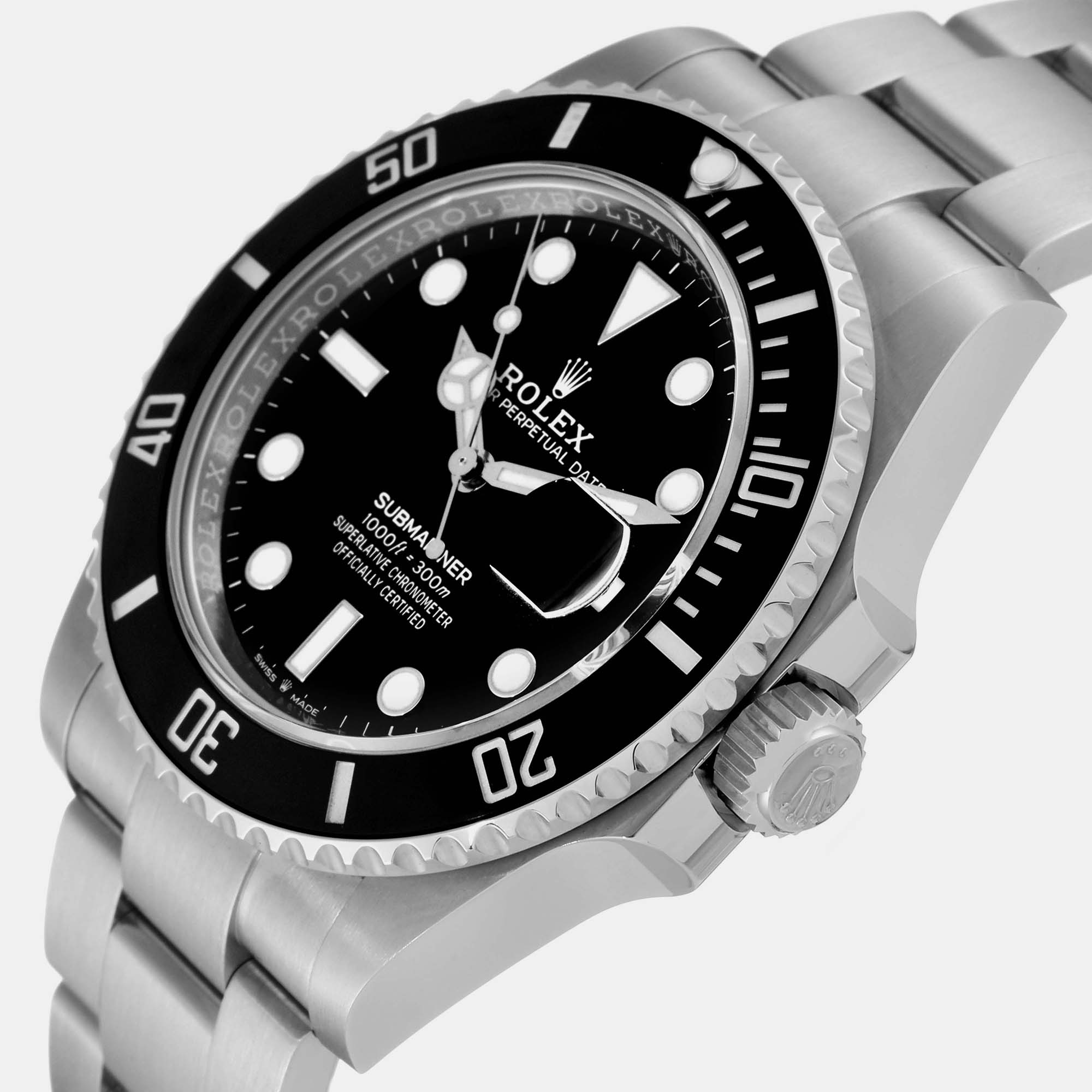 

Rolex Submariner Black Dial Ceramic Bezel Steel Mens Watch 126610 41 mm