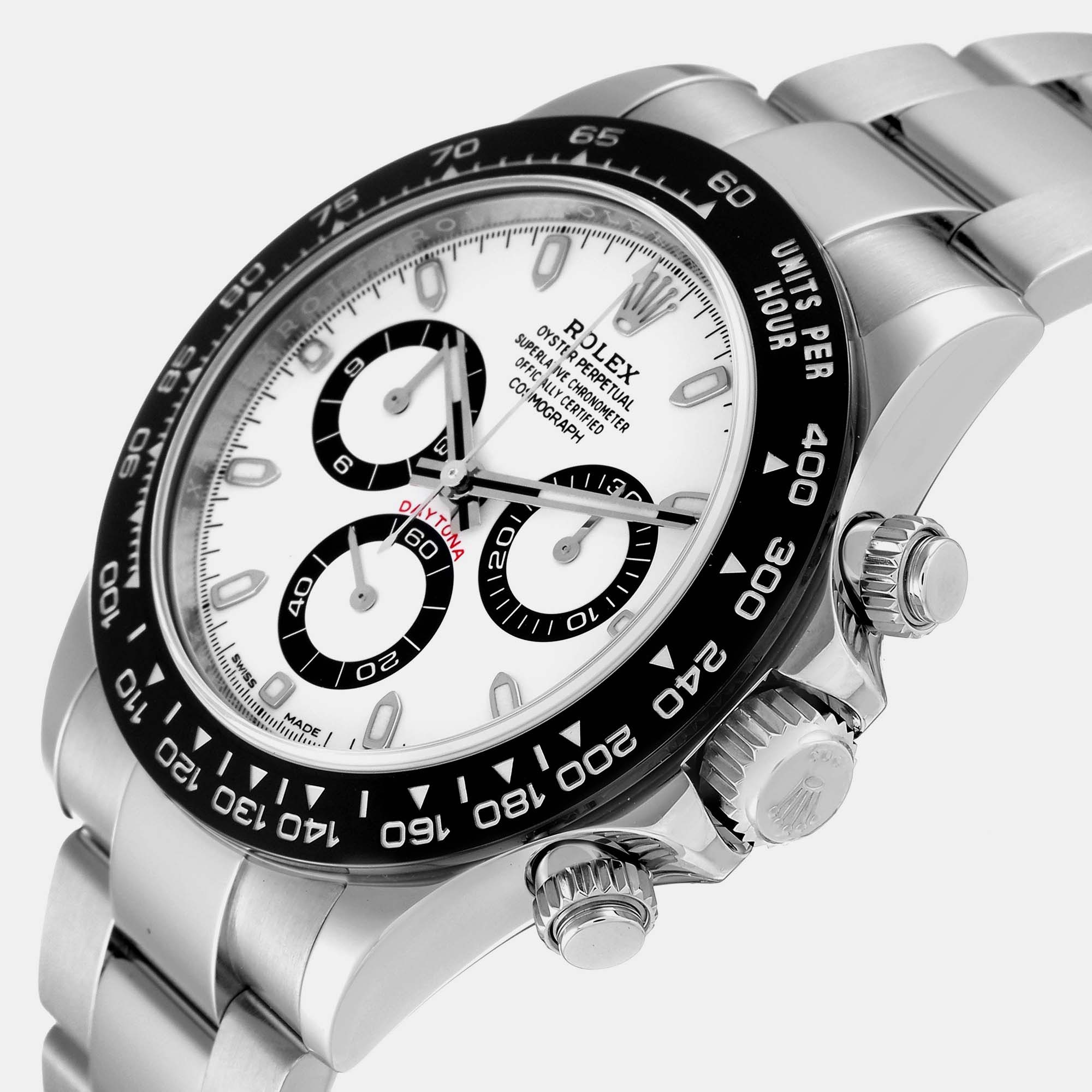 

Rolex Daytona Ceramic Bezel White Panda Dial Steel Men's Watch 116500 40 mm