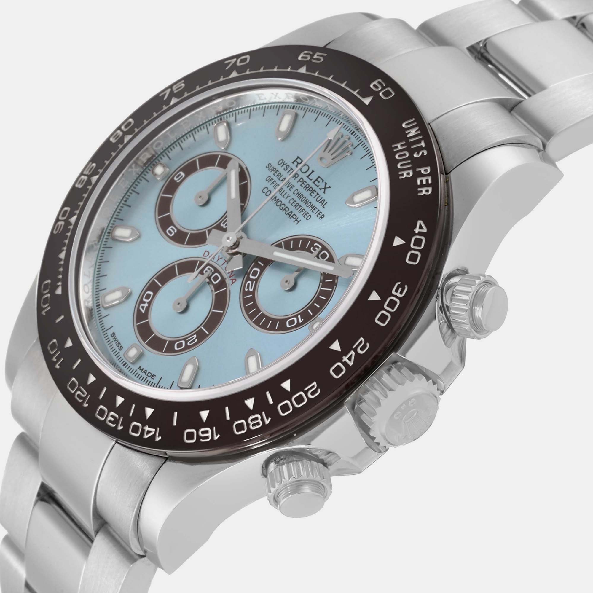 

Rolex Daytona Ice Blue Dial Platinum Chronograph Men's Watch 116506 40 mm