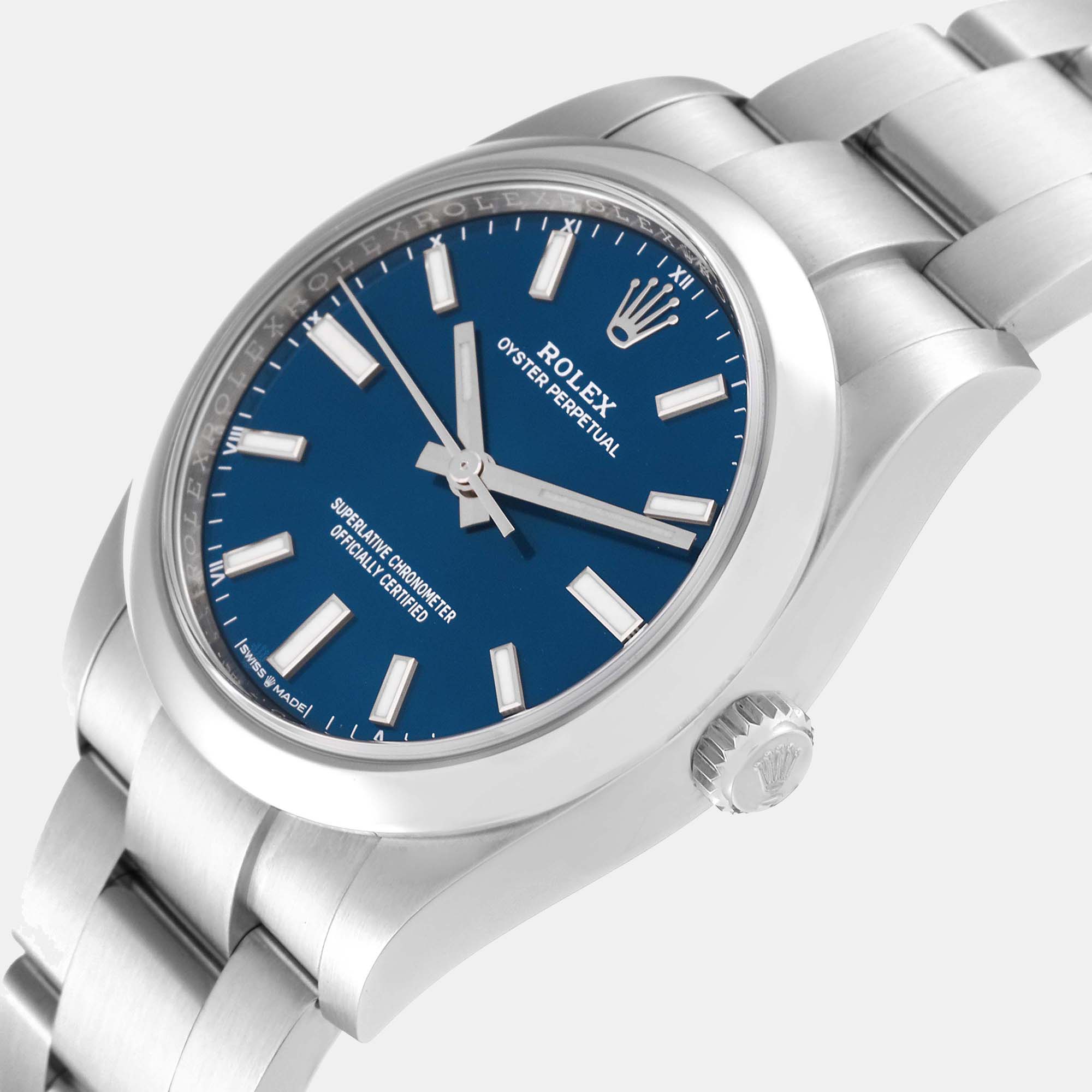 

Rolex Oyster Perpetual Blue Dial Steel Men's Watch 124200 34 mm