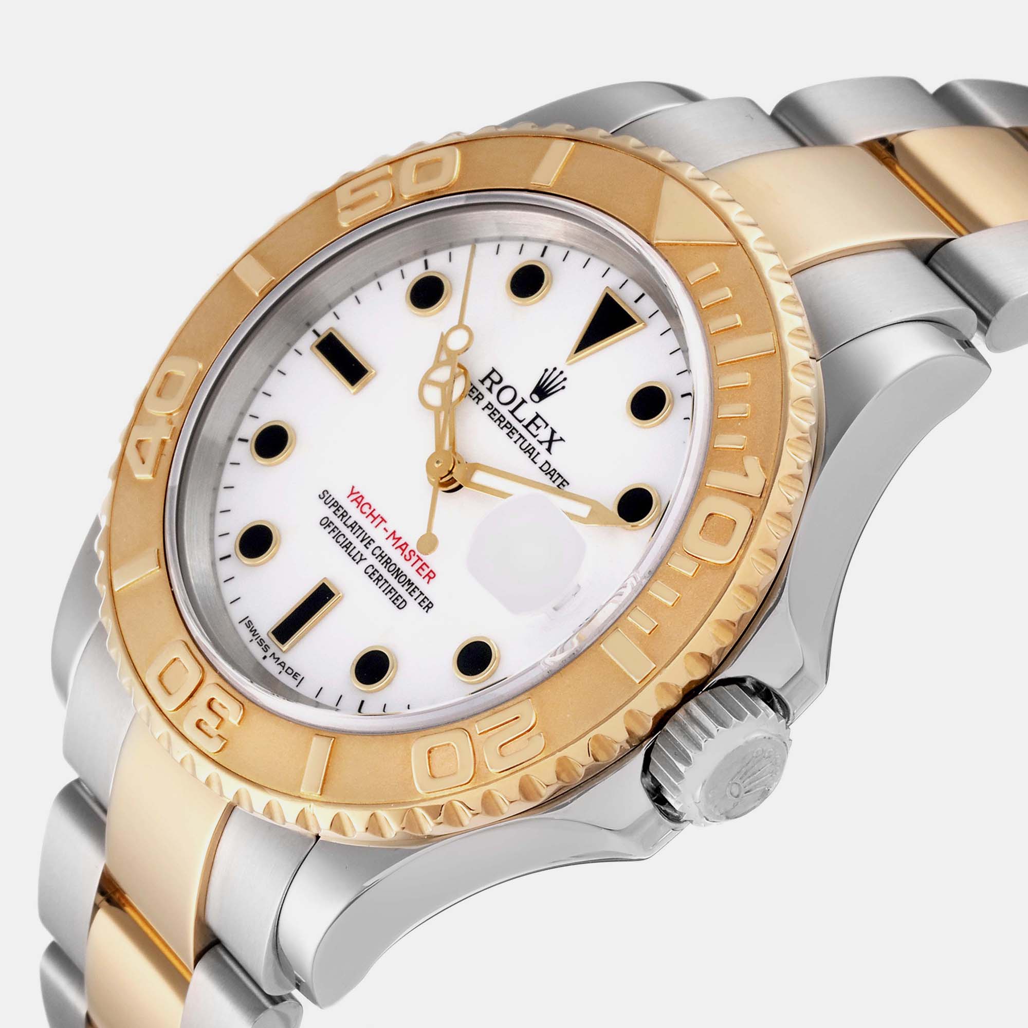 

Rolex Yachtmaster Steel Yellow Gold White Dial Mens Watch