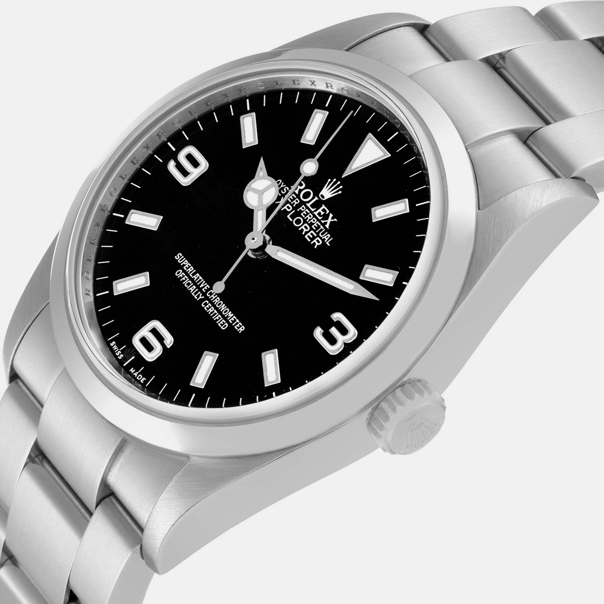 

Rolex Explorer I Black Dial Steel Men'as Watch 114270 36 mm