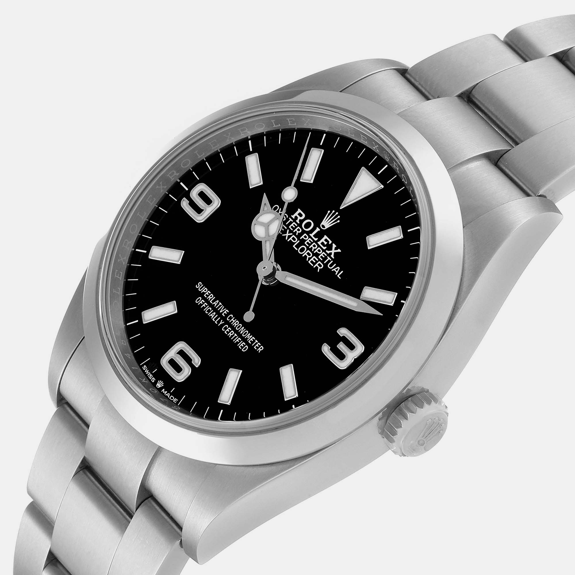 

Rolex Explorer I  Black Dial Steel Mens Watch 124270