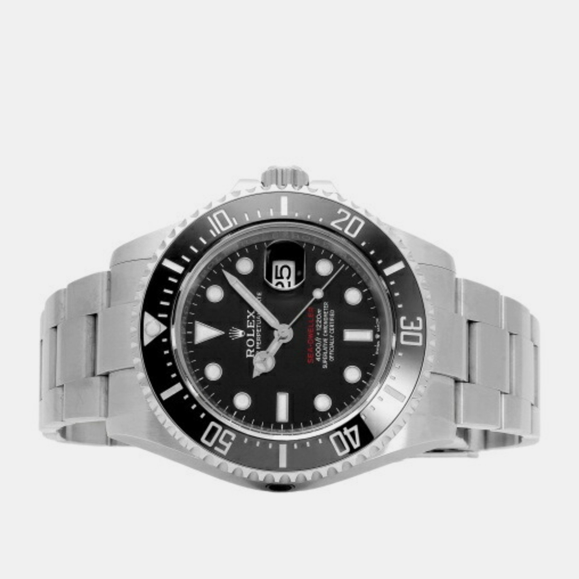 

Rolex Black Stainless Steel And Ceramic Sea-Dweller 126600 Automatic Men's Wristwatch 43 mm