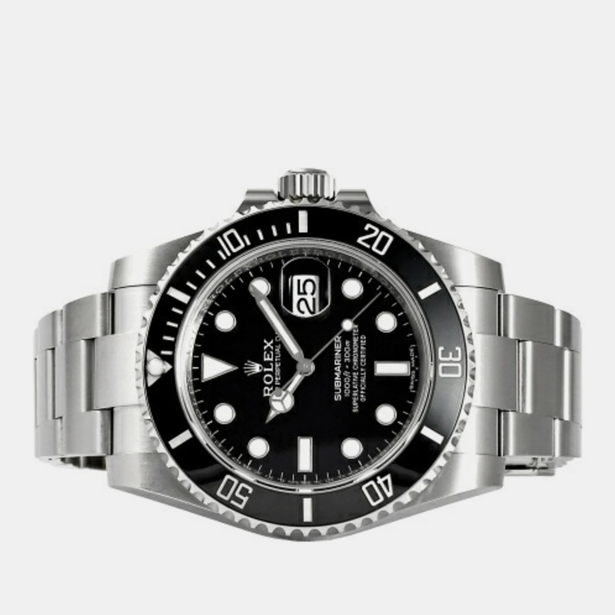 

Rolex Black Stainless Steel And Ceramic Submariner 116610 Automatic Men's Wristwatch 40 mm