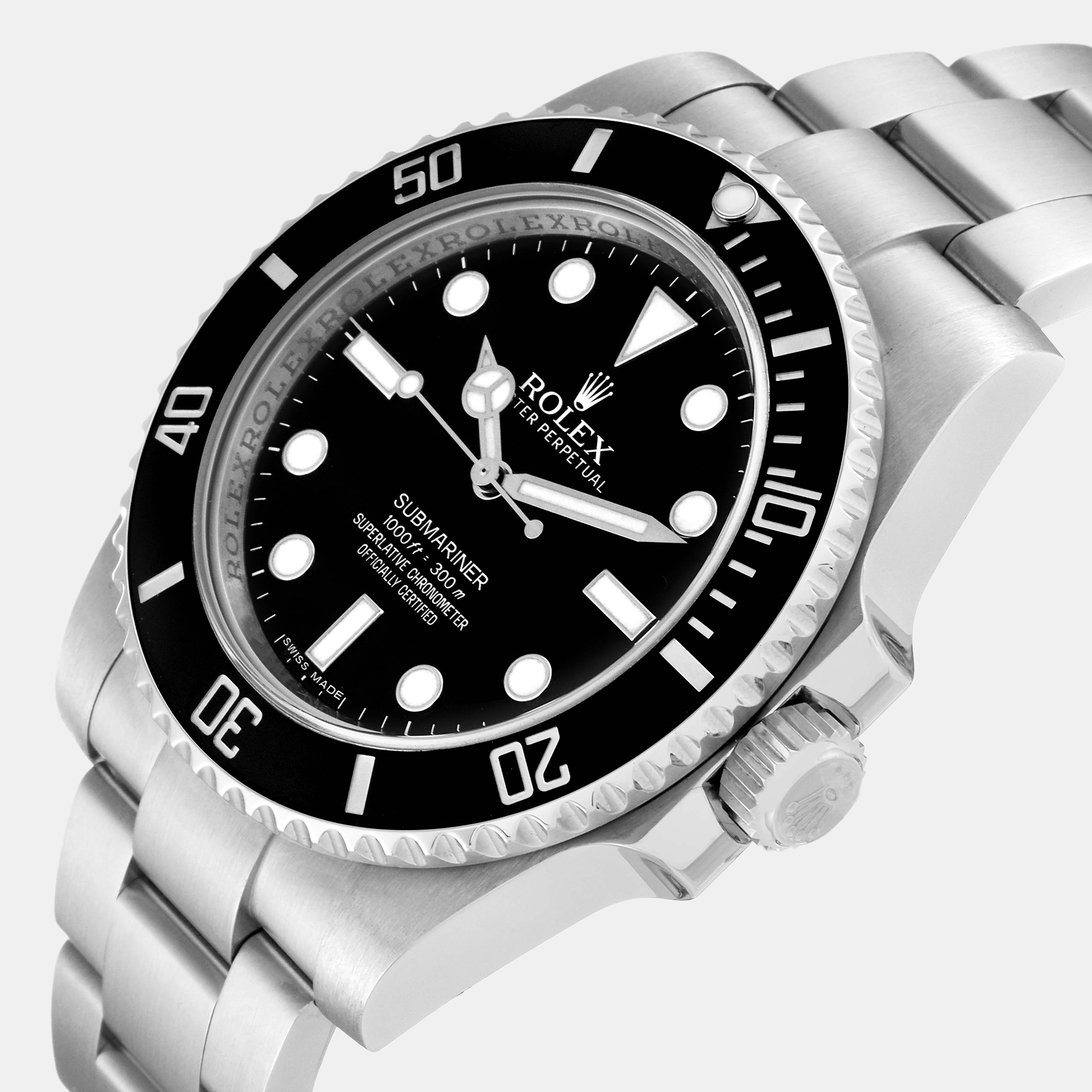 

Rolex Submariner Black Dial Ceramic Bezel Steel Men's Watch 114060 40 mm