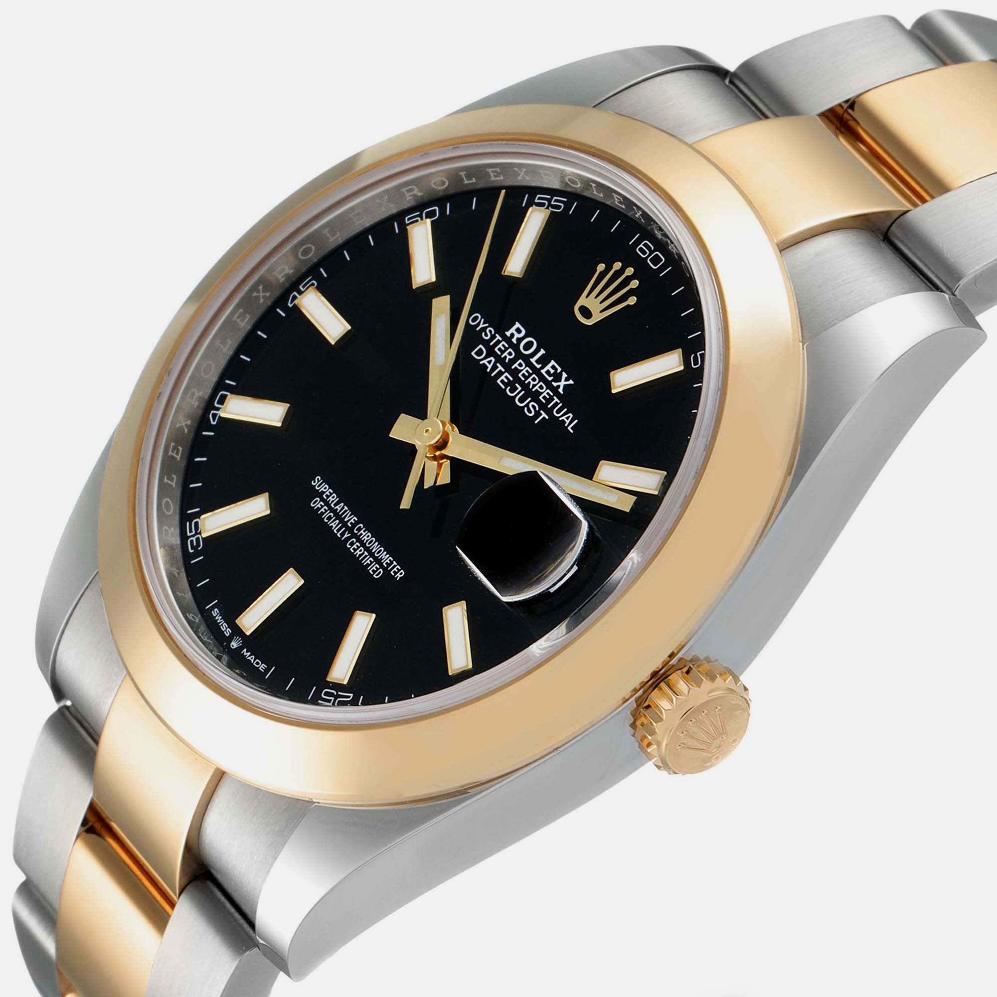 

Rolex Datejust 41 Steel Yellow Gold Black Dial Mens Watch 126303