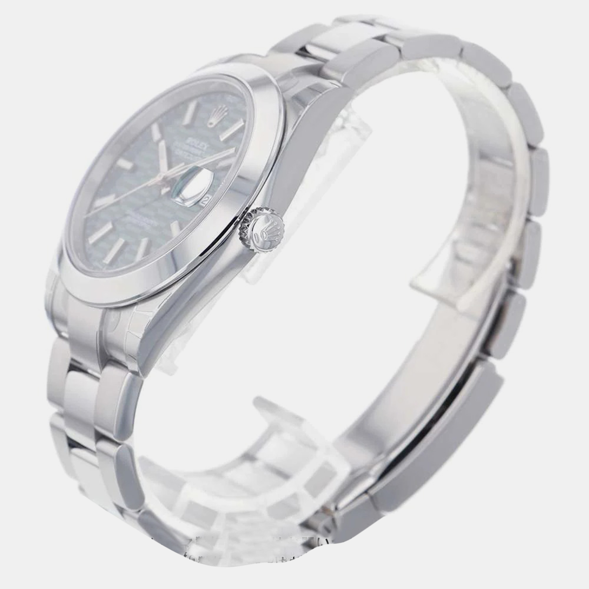 

Rolex Green Stainless Steel Datejust 126300 Automatic Men's Wristwatch 41 mm
