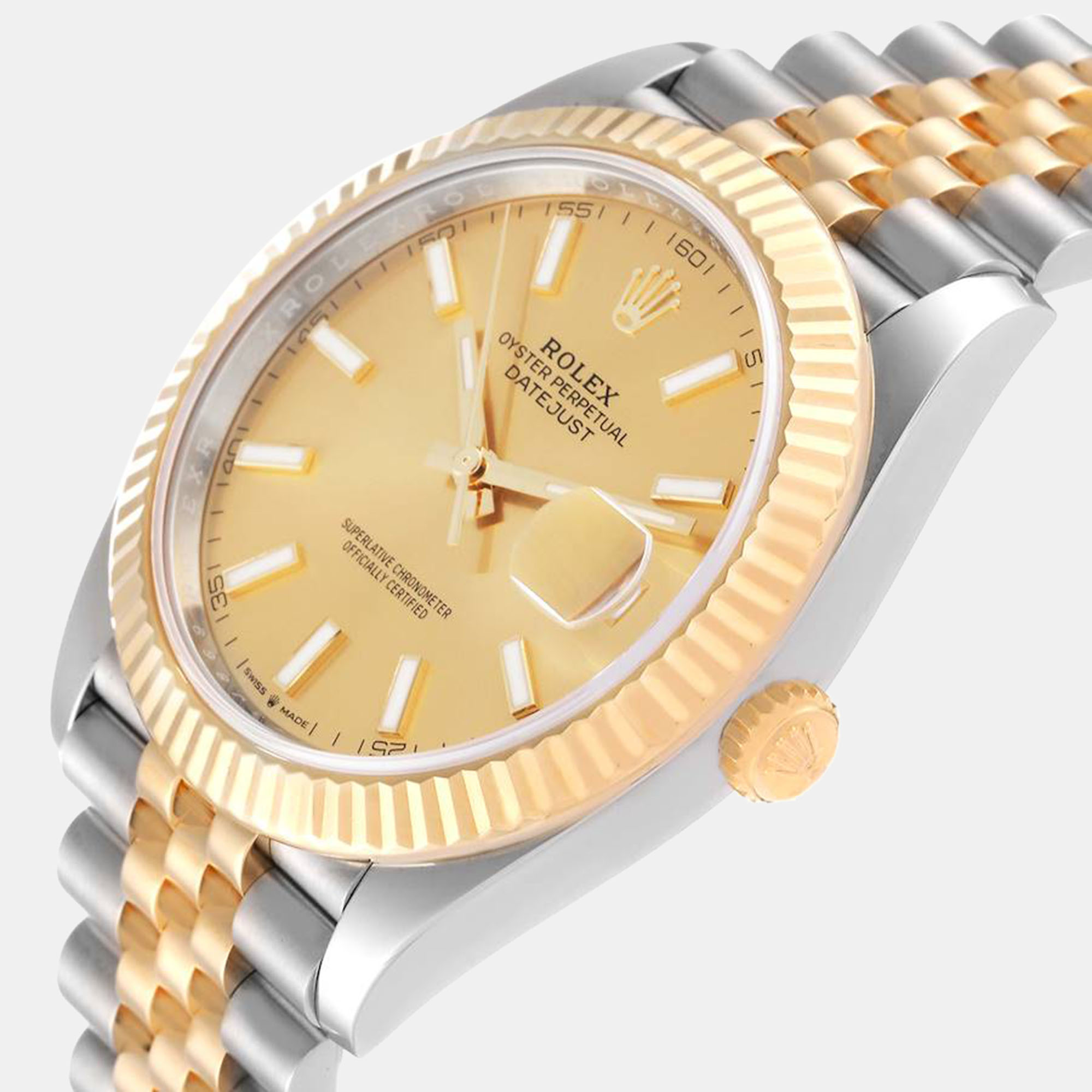 

Rolex Datejust 41 Steel Yellow Gold Champagne Dial Mens Watch 126333