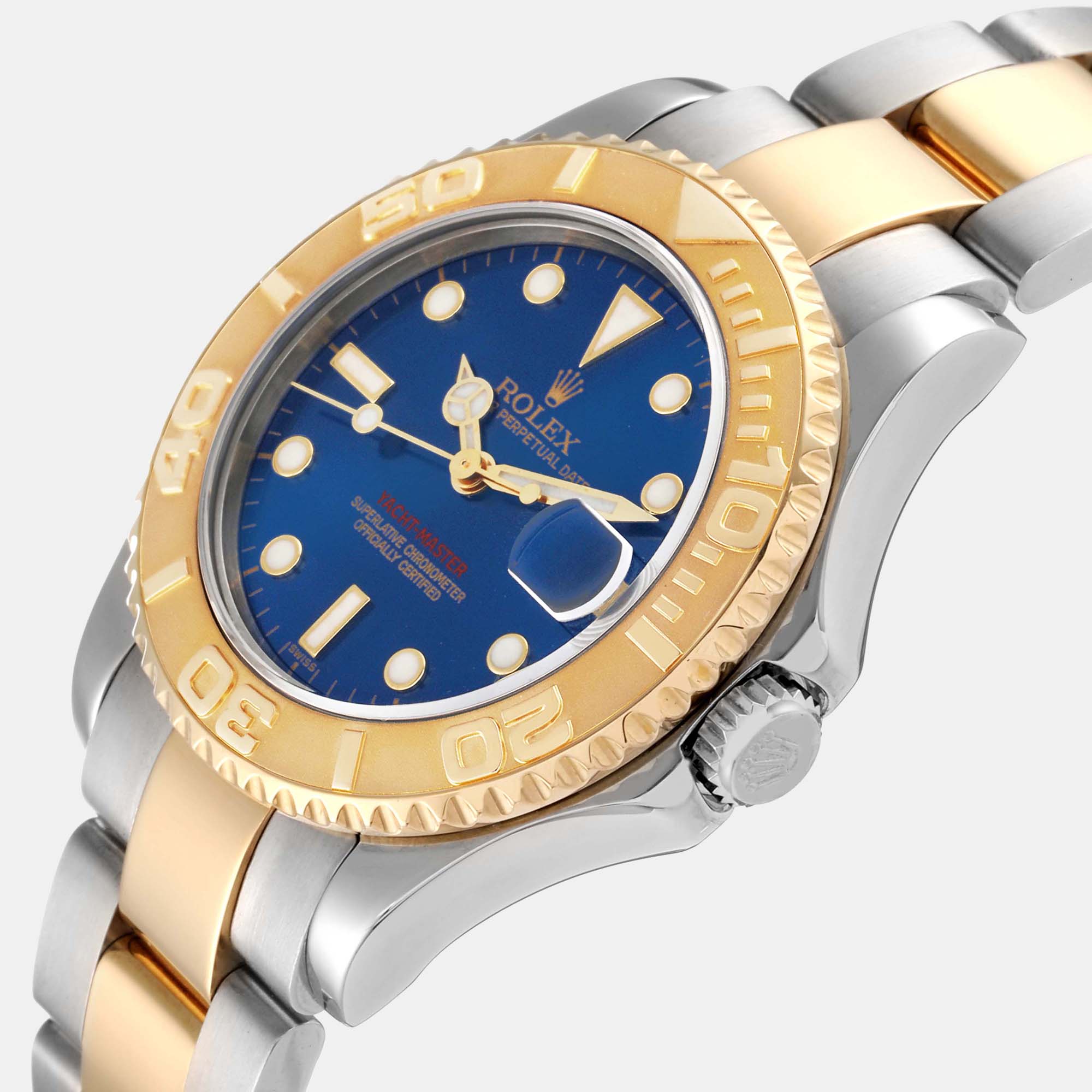 

Rolex Yachtmaster Midsize Blue Dial Steel Yellow Gold Men's Watch 68623 35 mm