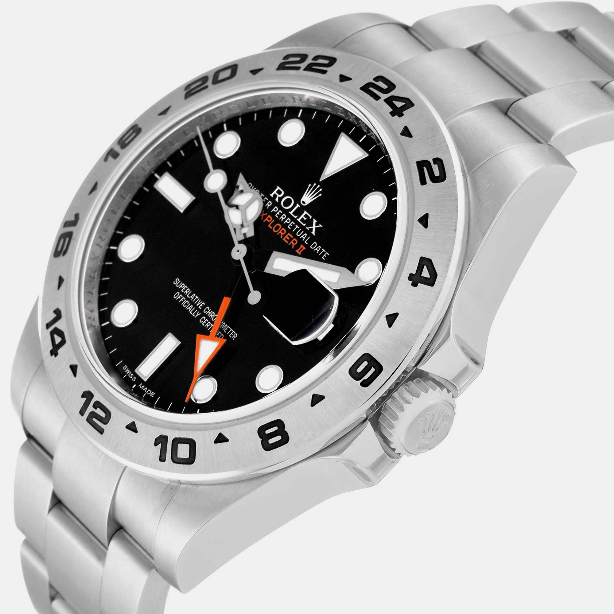 

Rolex Explorer II Black Dial Orange Hand Steel Men's Watch 216570 42 mm