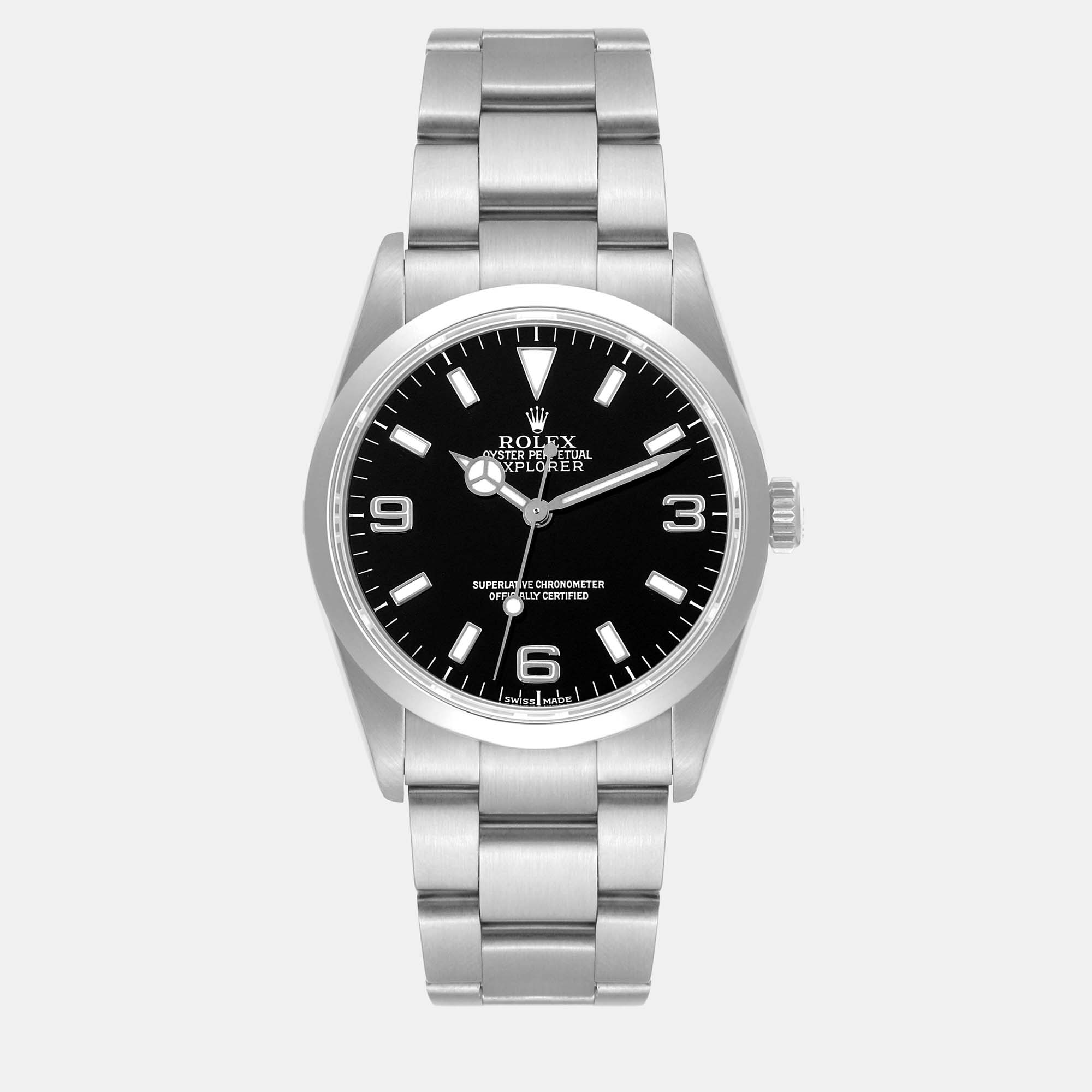 

Rolex Explorer I Black Dial Steel Mens Watch 114270 36 mm