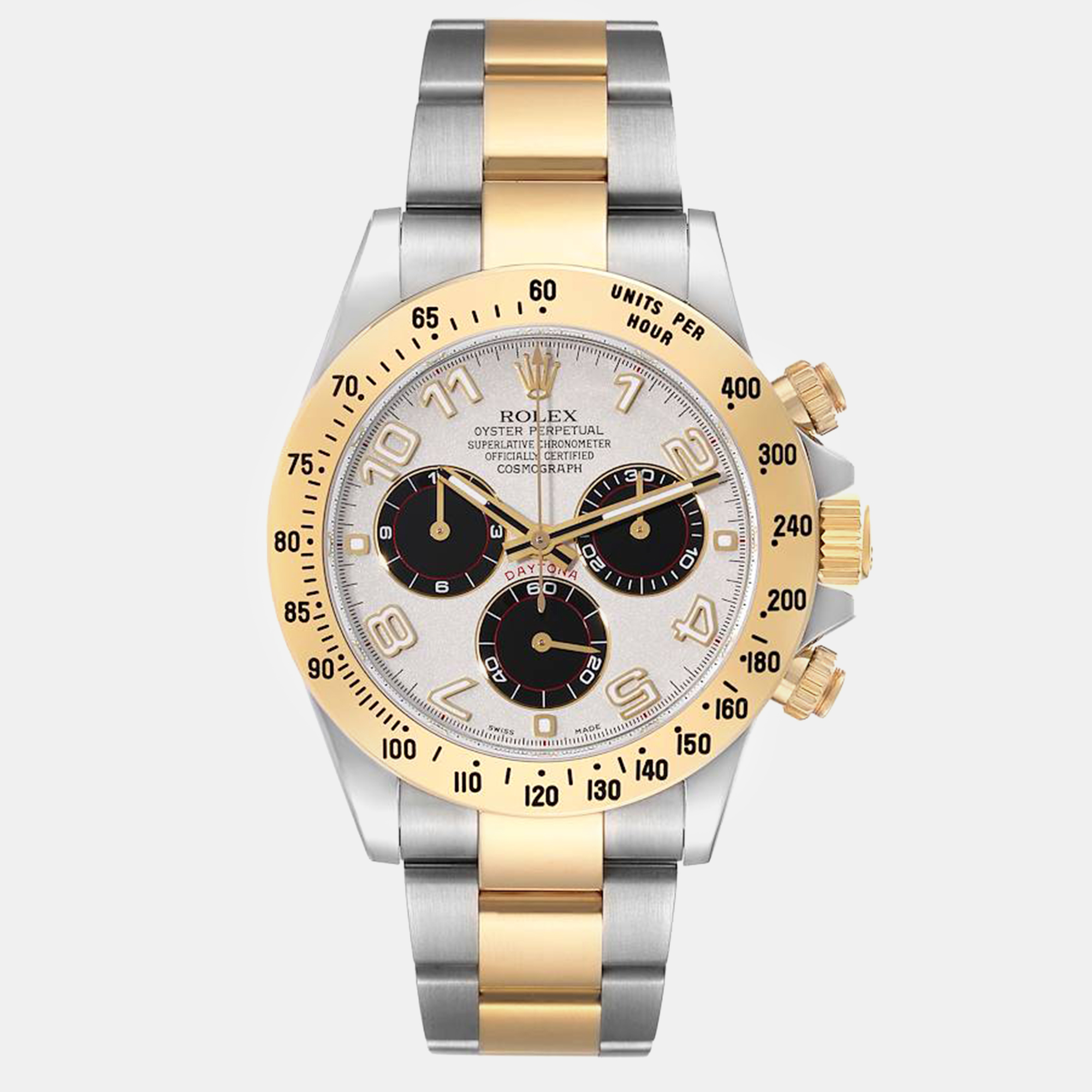 

Rolex Daytona Panda Dial Steel Yellow Gold Men's Watch 116523 40 mm, Silver