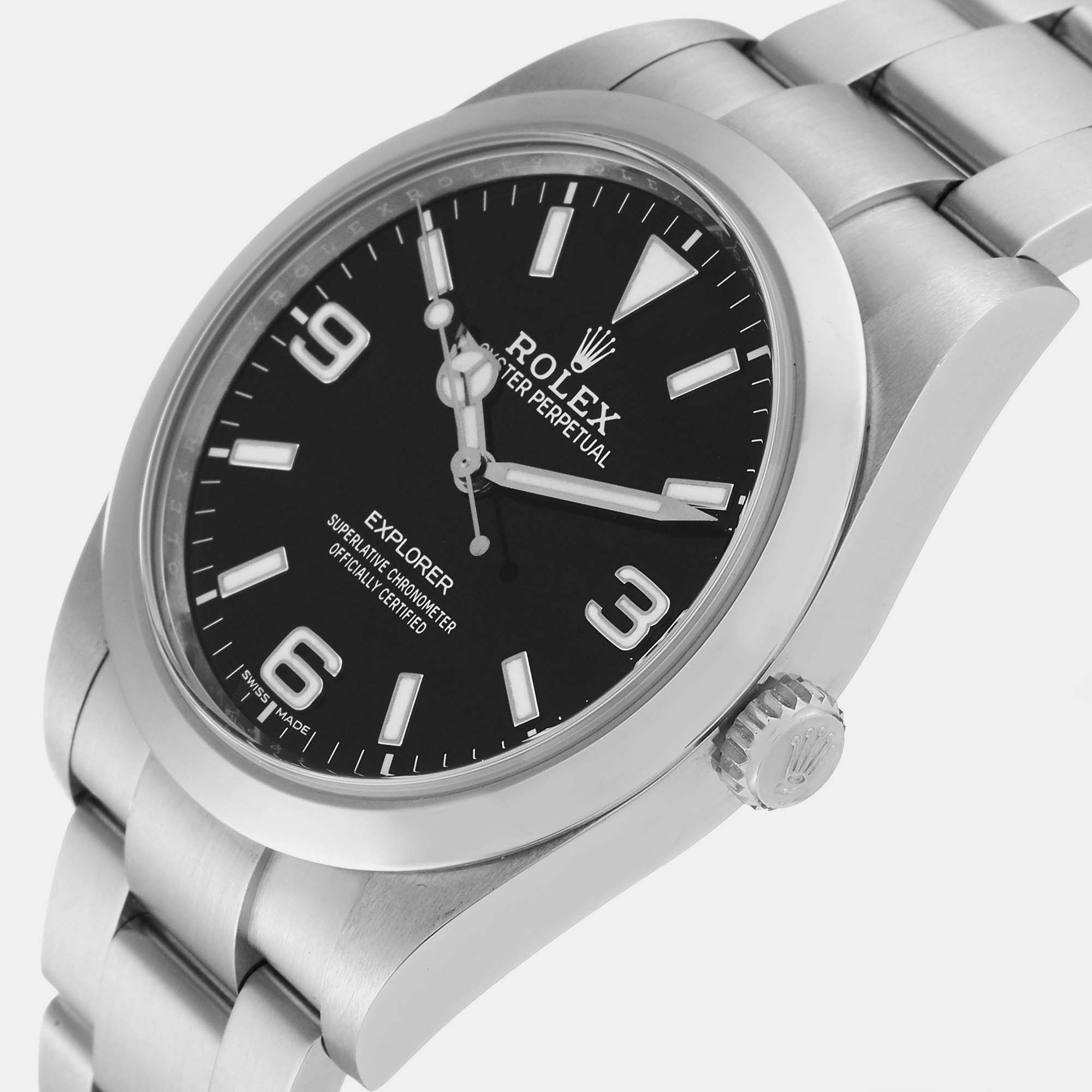 

Rolex Explorer I  Black Dial Steel Mens Watch 214270