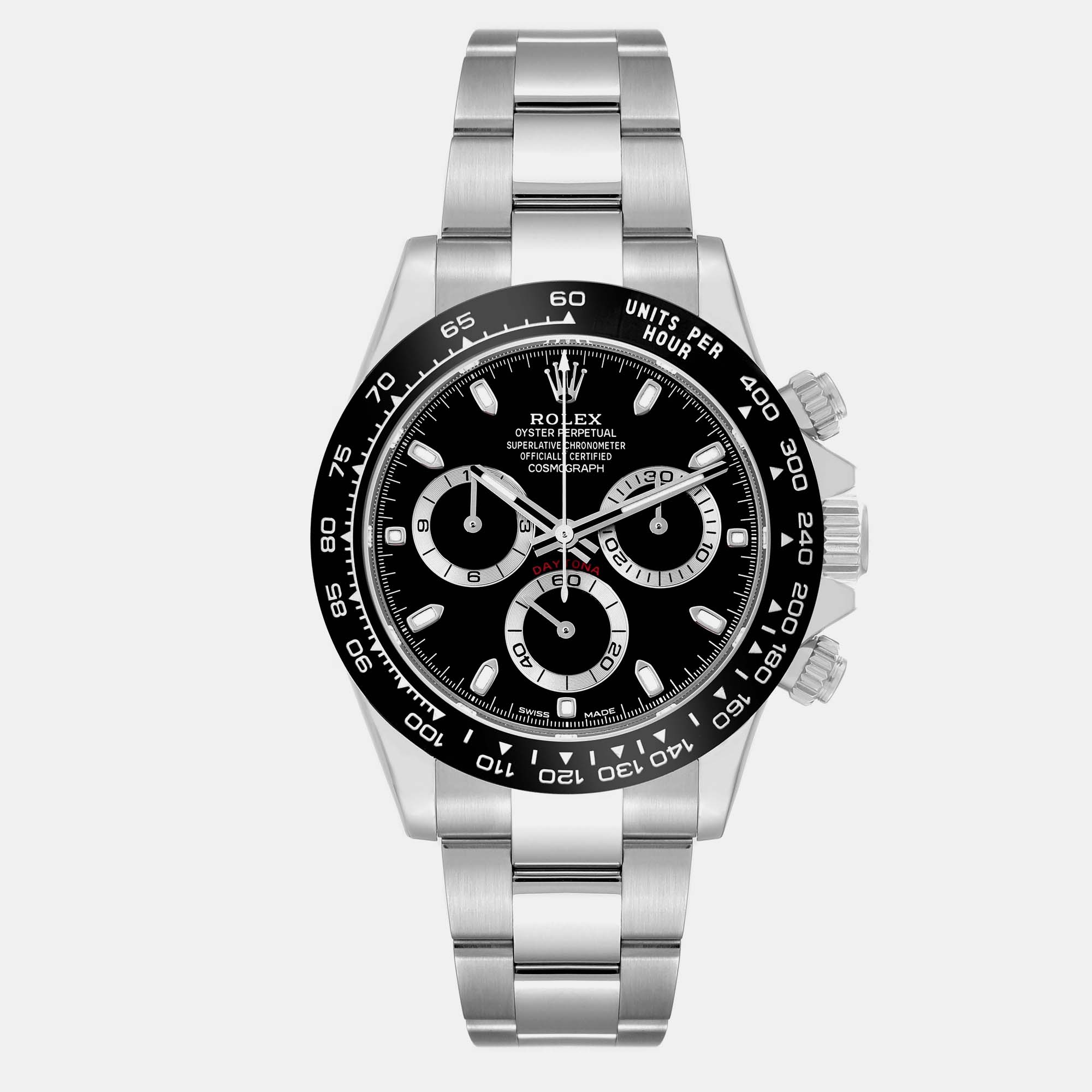 

Rolex Cosmograph Daytona Black Dial Steel Mens Watch 116500