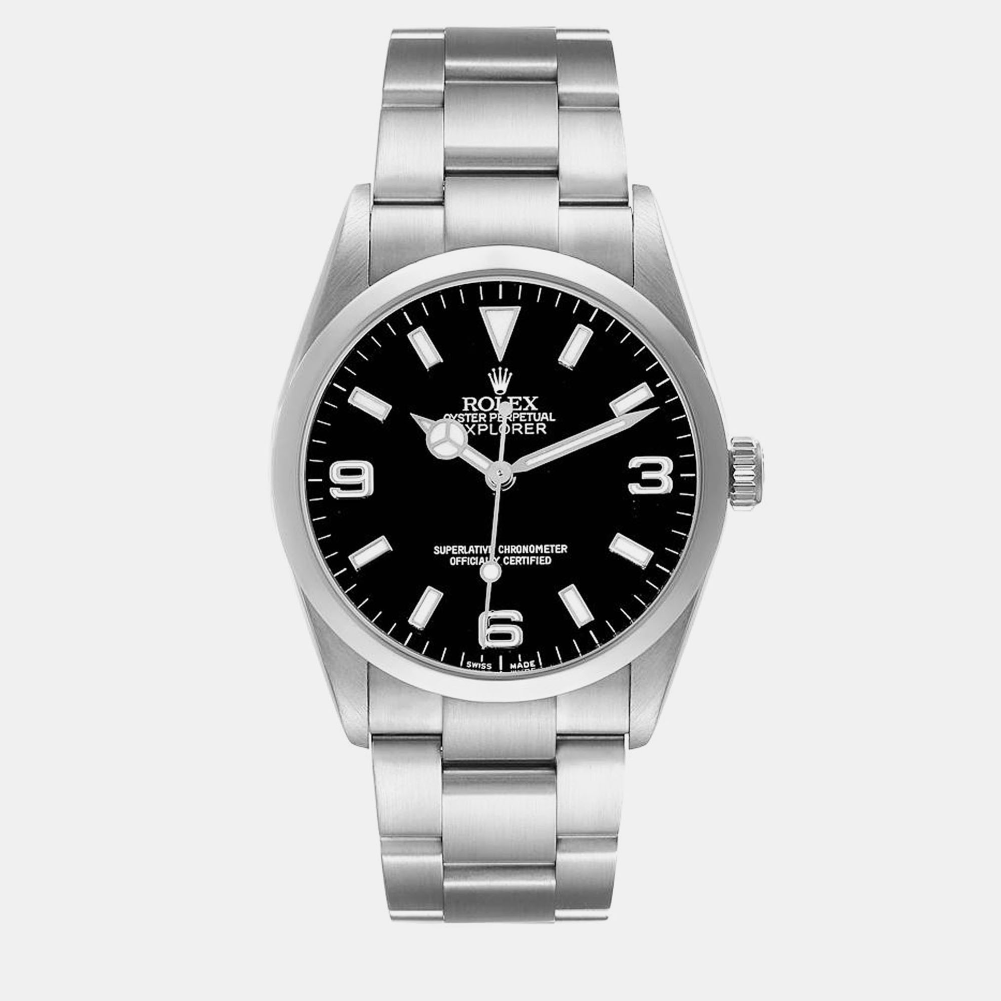 

Rolex Explorer I Black Dial Steel Mens Watch 114270 36 mm