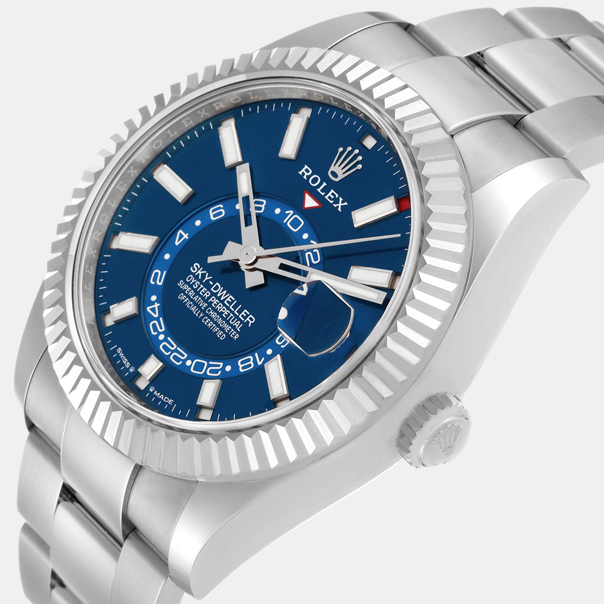 

Rolex Sky-Dweller Steel White Gold Blue Dial Mens Watch 336934