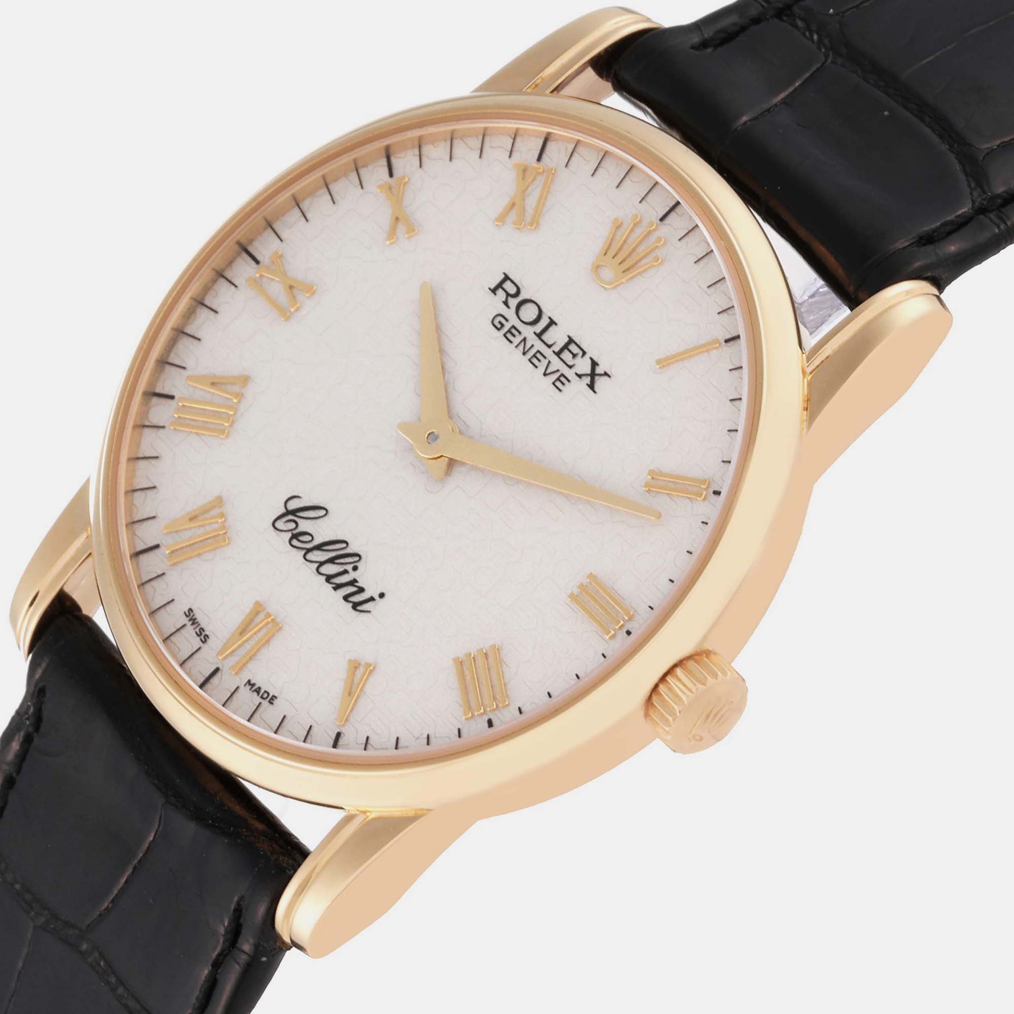 

Rolex Cellini Classic Yellow Gold Ivory Anniversary Dial Mens Watch 5116 31.8 mm x 5.5 mm, Cream