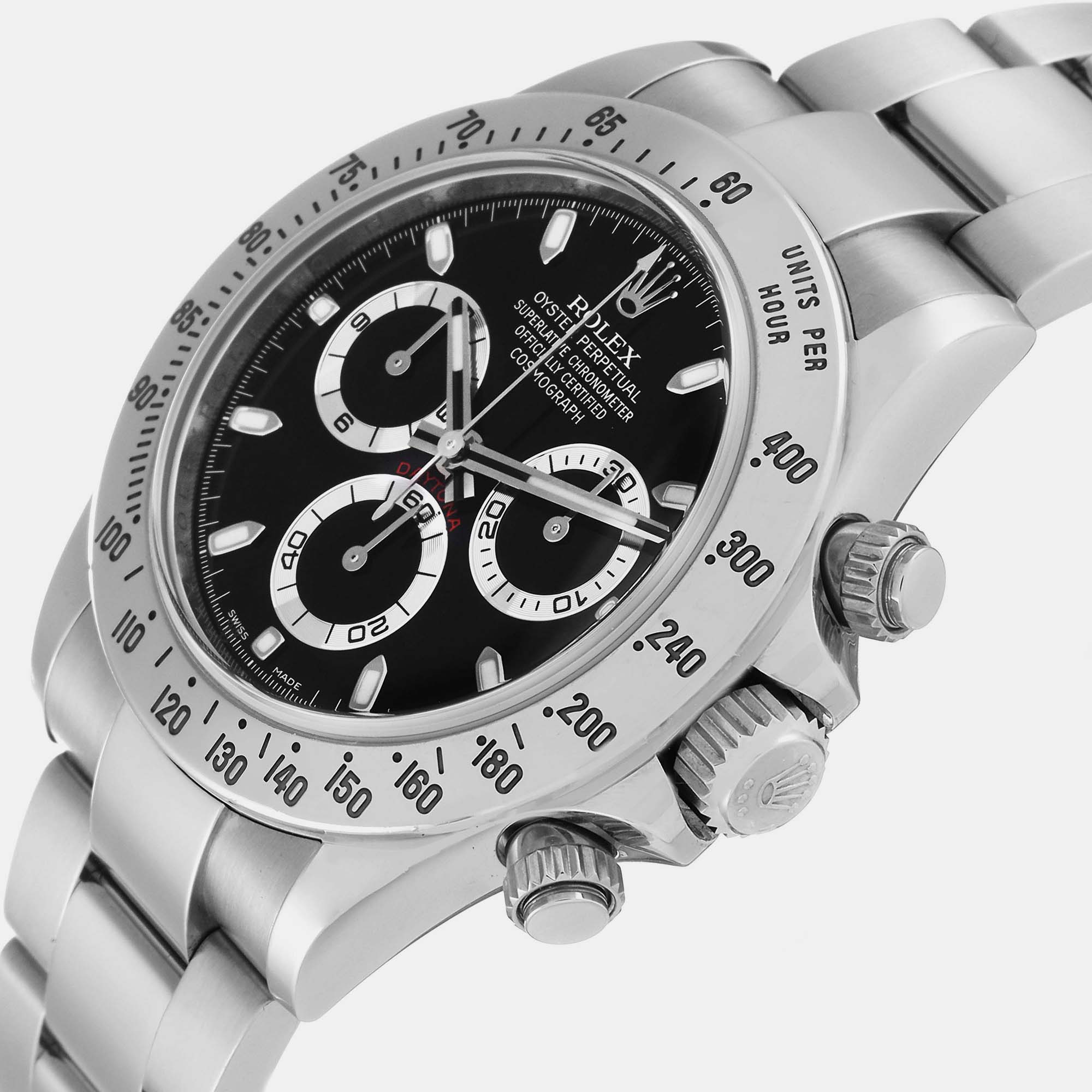 

Rolex Daytona Chronograph Black Dial Steel Men's Watch 116520 40 mm