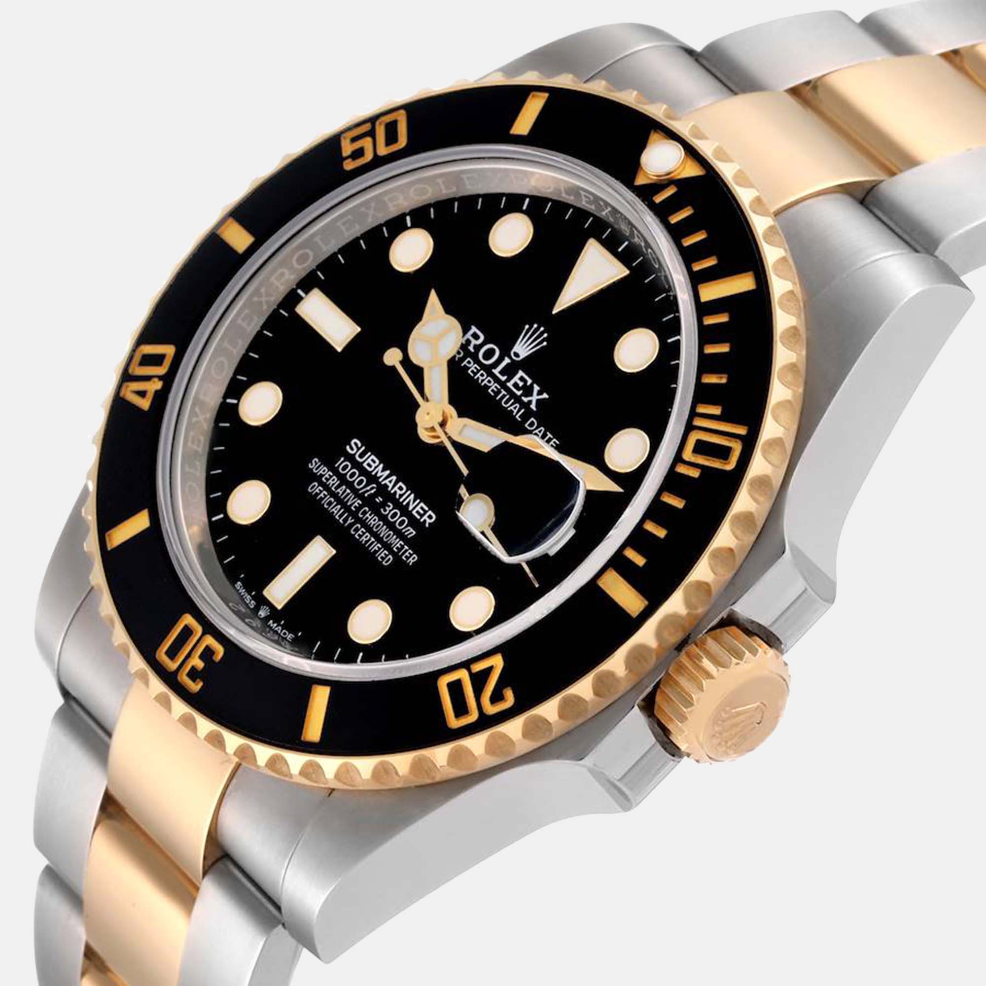 

Rolex Submariner 41 Steel Yellow Gold Black Dial Mens Watch 126613