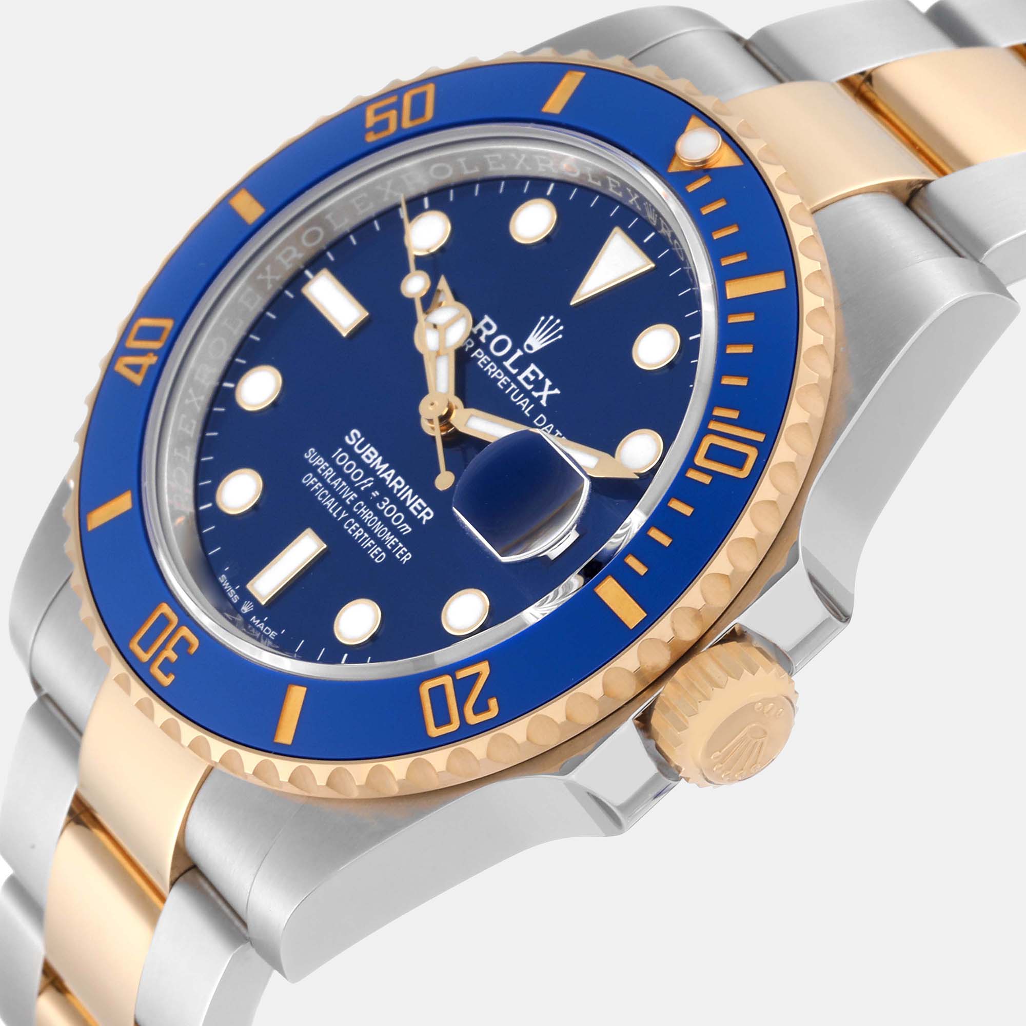 

Rolex Submariner 41 Steel Yellow Gold Blue Dial Mens Watch 126613 Unworn