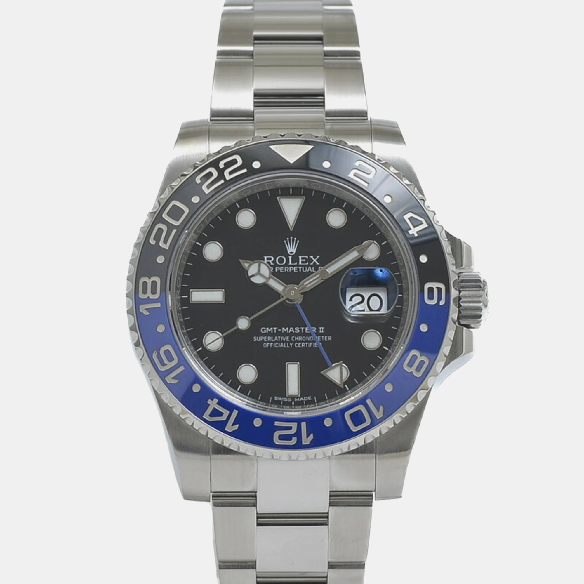 

Rolex Black Stainless Steel GMT-Master II 116710BLNR Automatic Men's Wristwatch 40 mm