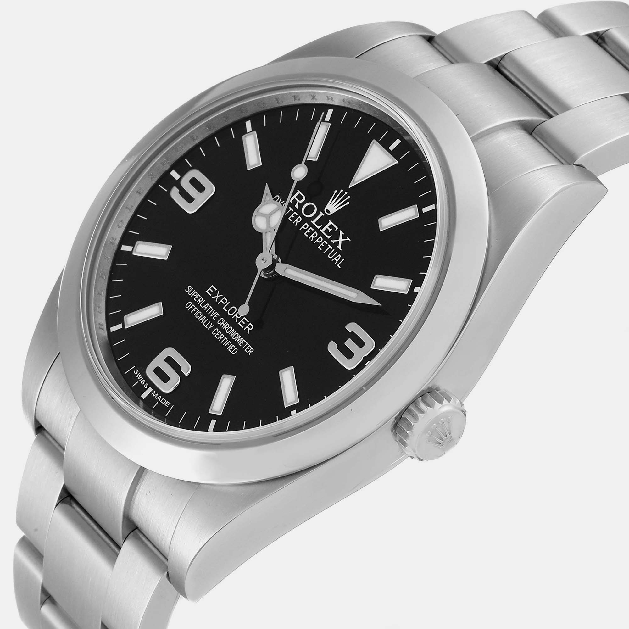 

Rolex Explorer I Black Dial Steel Men's Watch 214270 39 mm