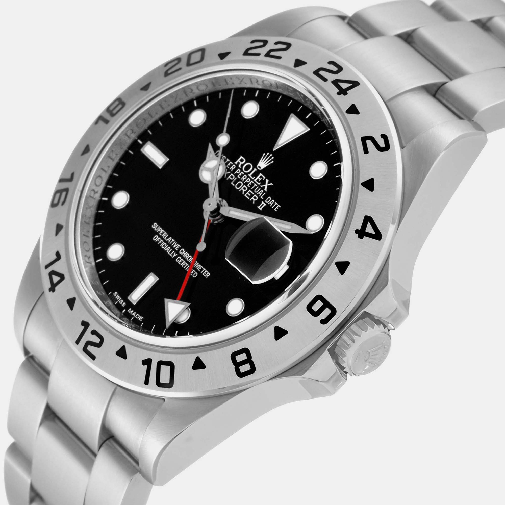 

Rolex Explorer II Parachrom Hairspring Black Dial Steel Men's Watch