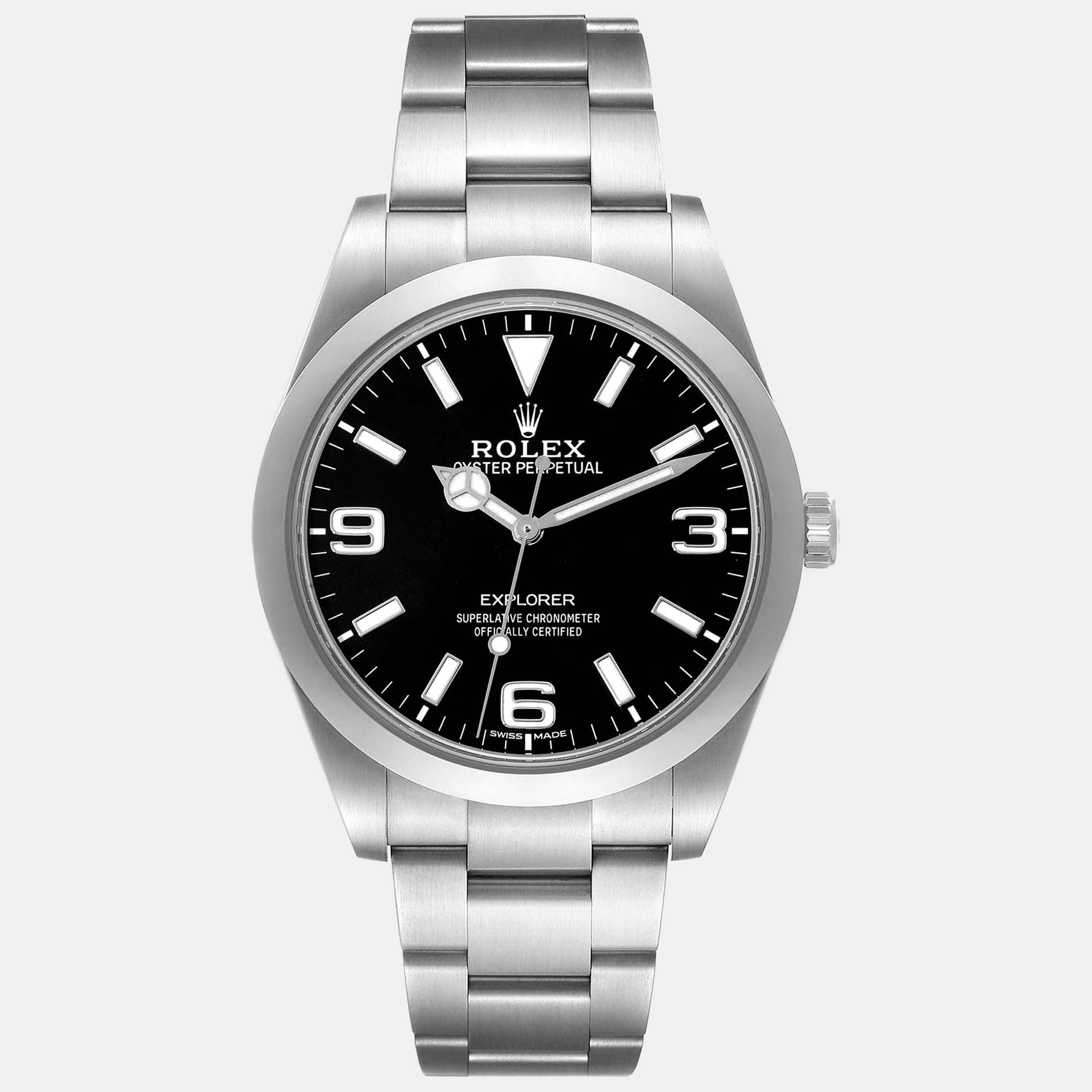 

Rolex Explorer I Black Dial Steel Men's Watch