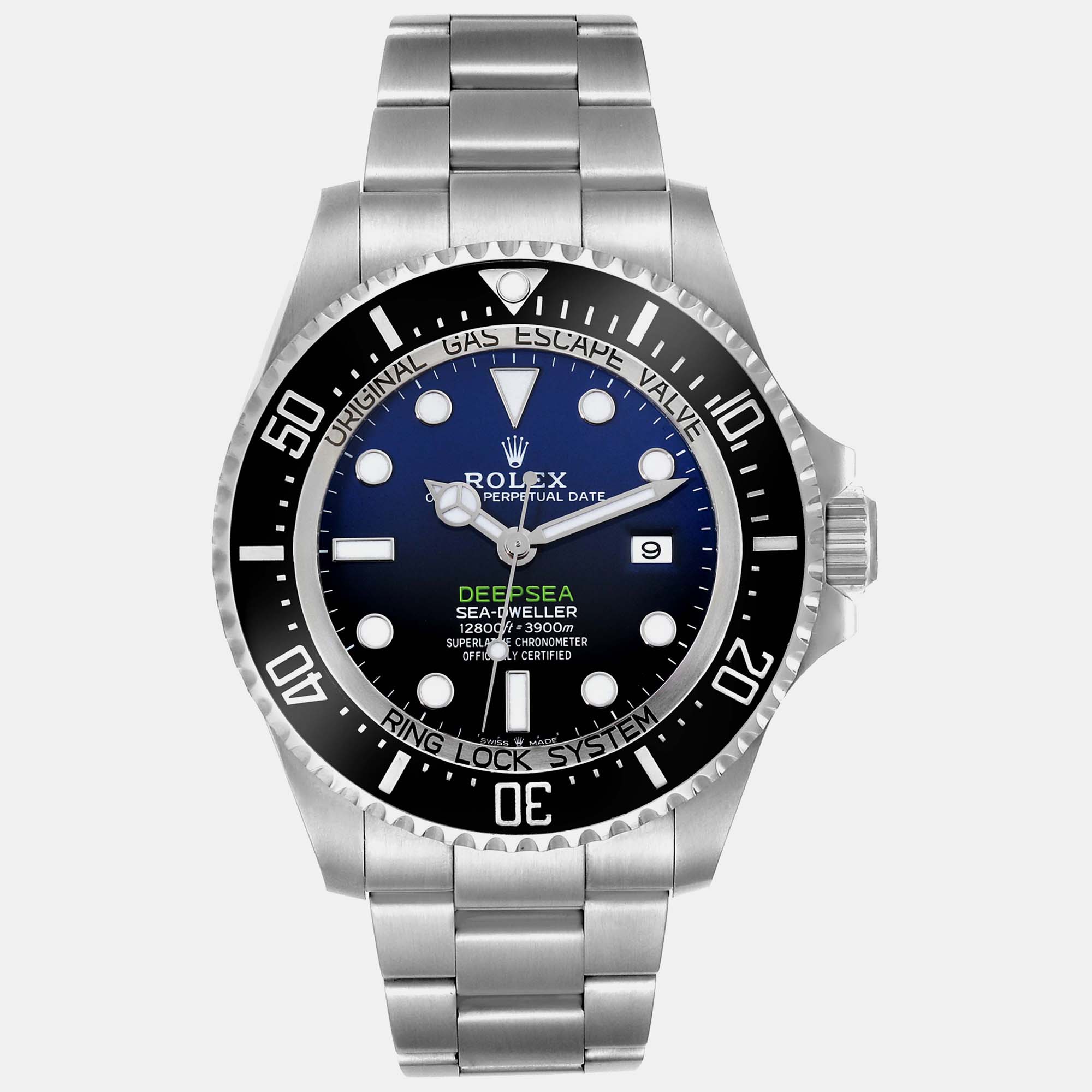 

Rolex Seadweller Deepsea Cameron D-Blue Dial Steel Men's Watch, Black