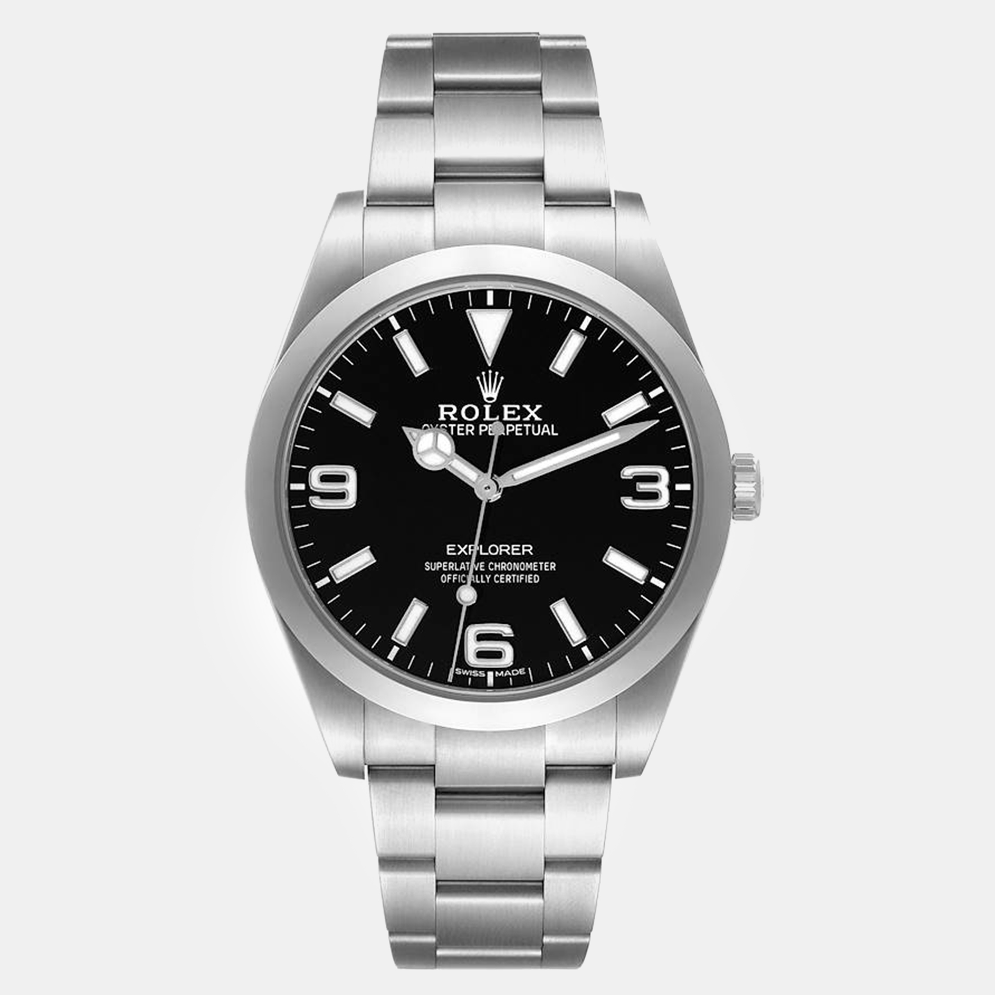 

Rolex Explorer I Black Dial Steel Men's Watch
