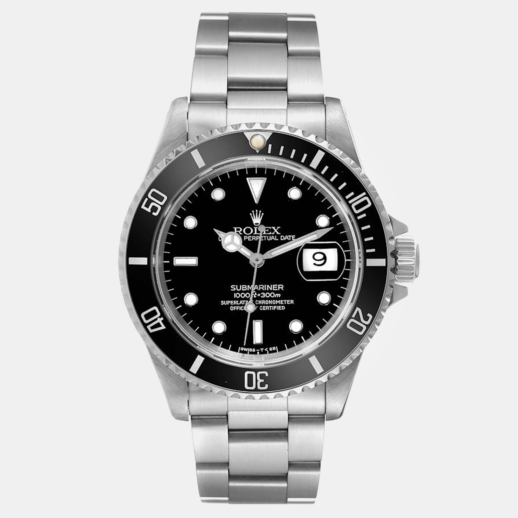 

Rolex Submariner Date Black Frosted Dial Steel Men's Watch