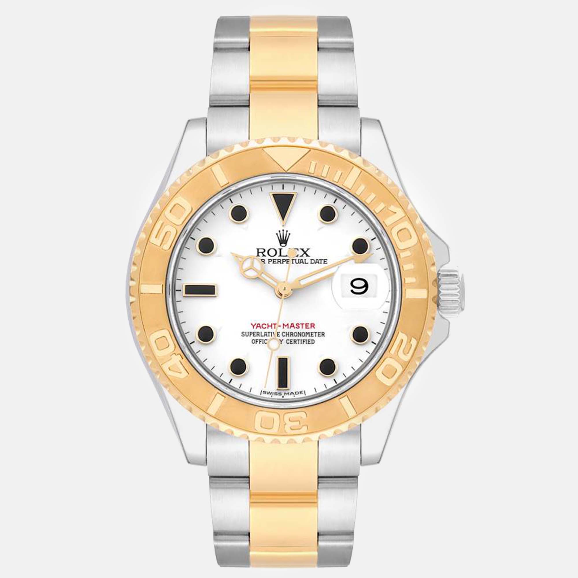 

Rolex Yachtmaster Steel Yellow Gold White Dial Men's Watch