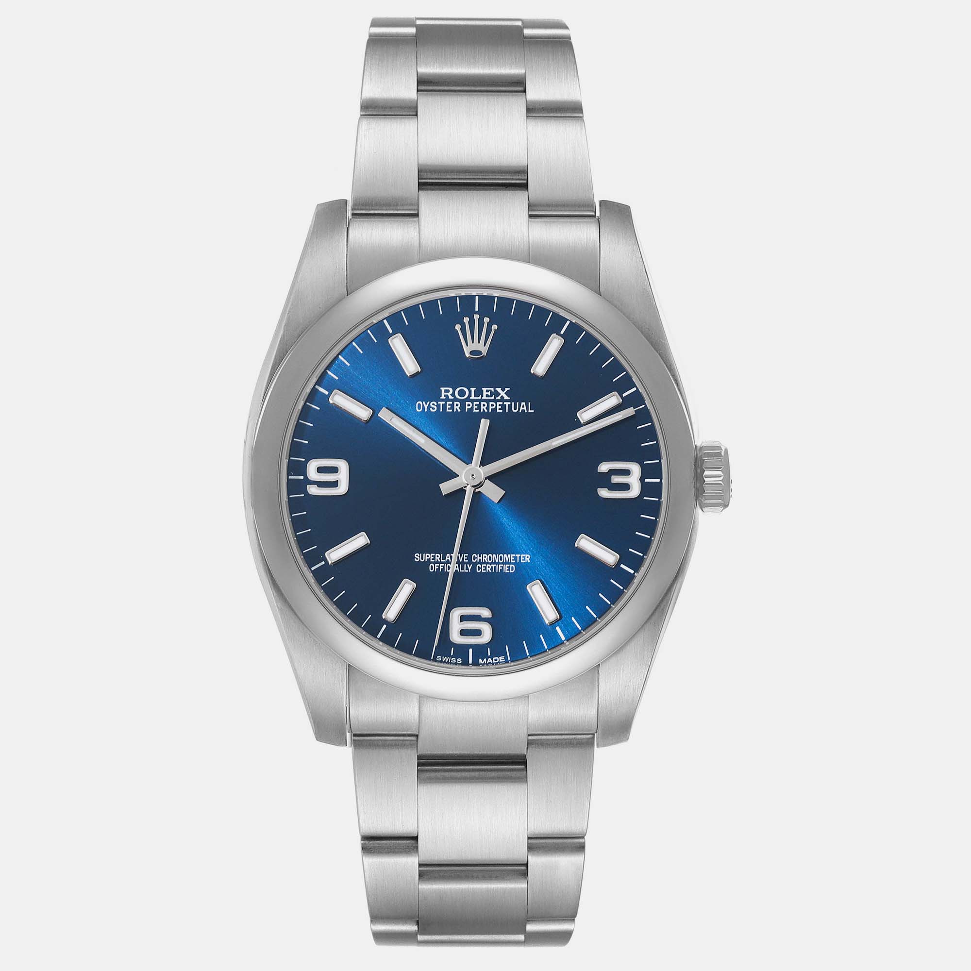 

Rolex Oyster Perpetual Blue Dial Steel Men's Watch