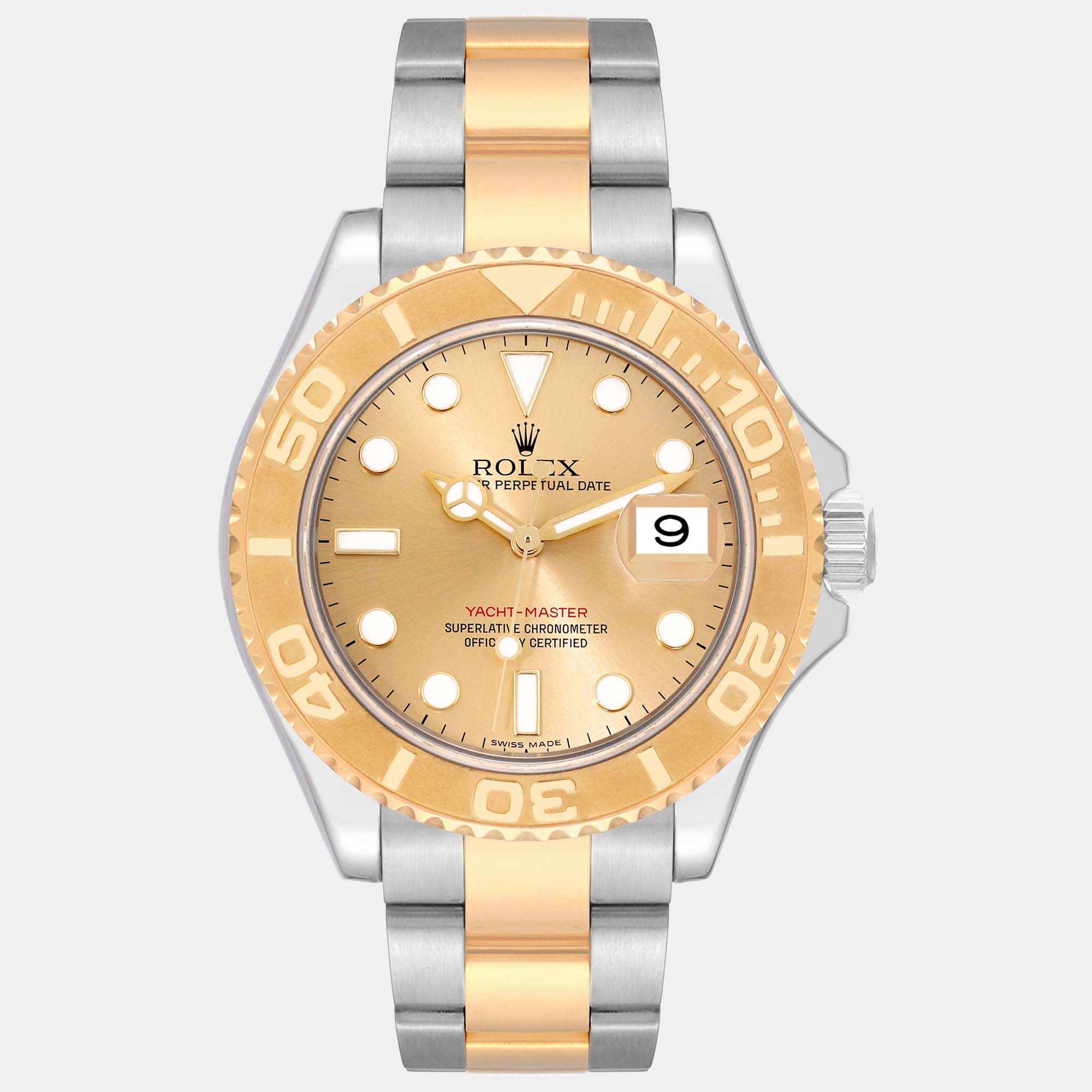 

Rolex Yachtmaster Steel Yellow Gold Champagne Dial Men's Watch