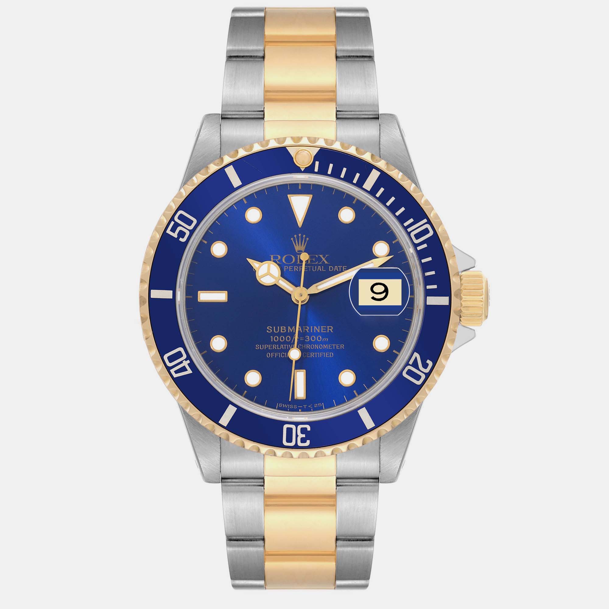 

Rolex Submariner Blue Dial Steel Yellow Gold Men's Watch