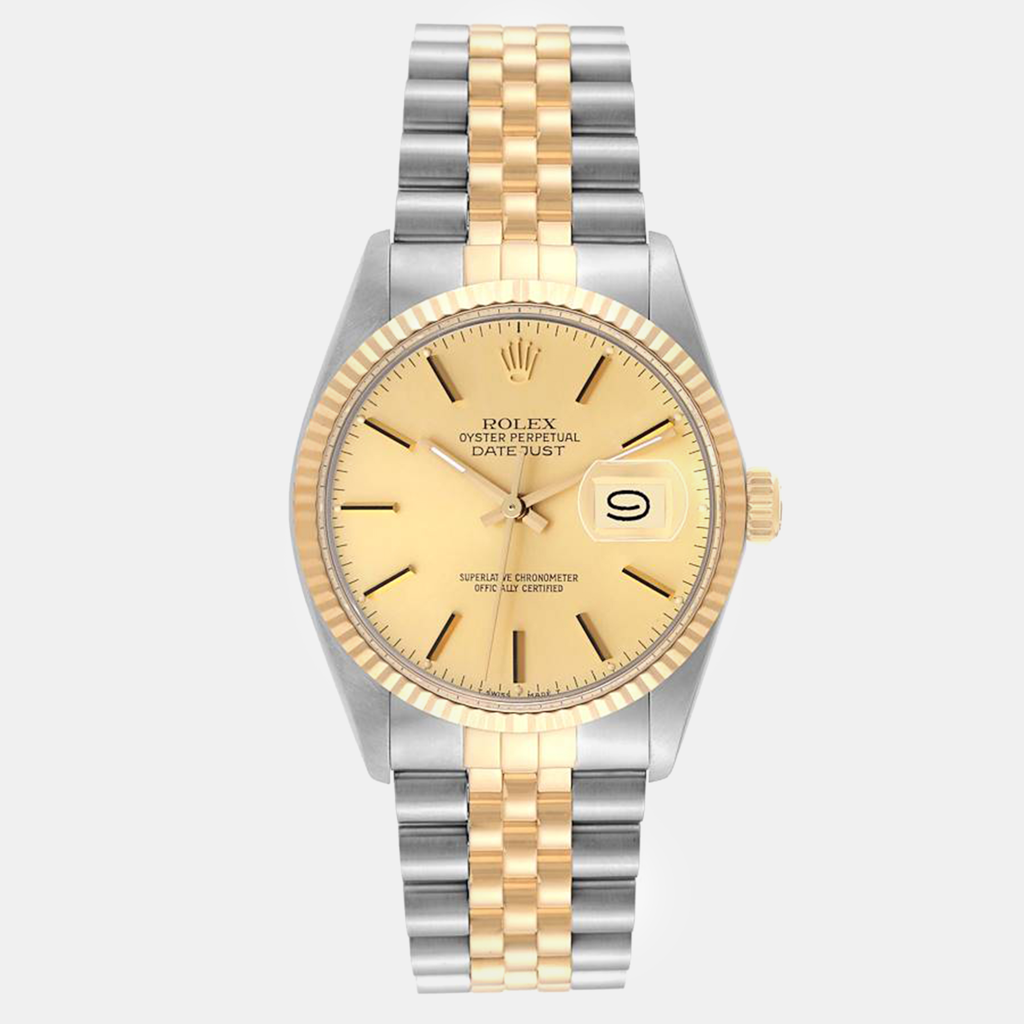 

Rolex Datejust Steel Yellow Gold Vintage Men's Watch 36 mm