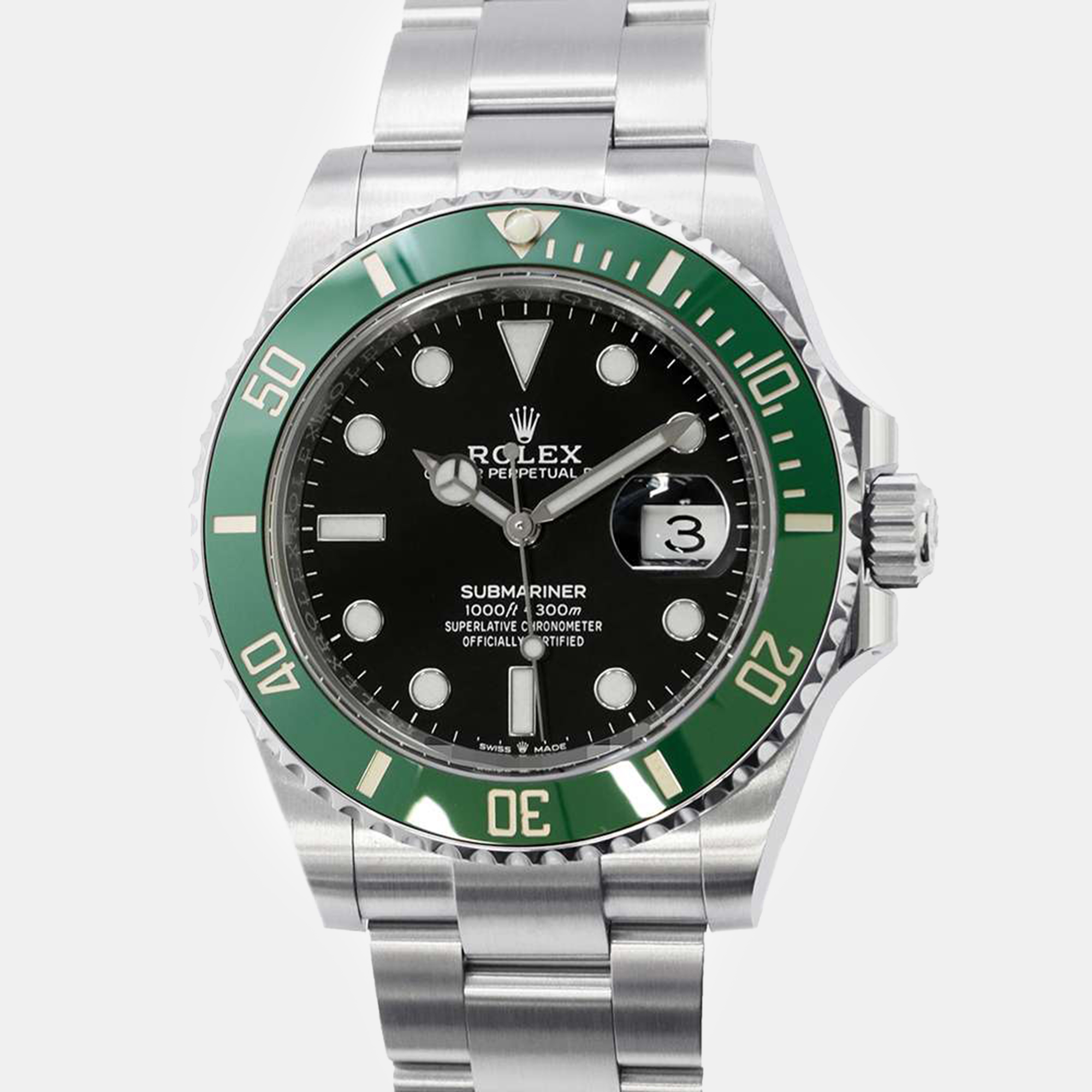 

Rolex Black Stainless Steel Submariner 126610LV Automatic Men's Wristwatch 41 mm