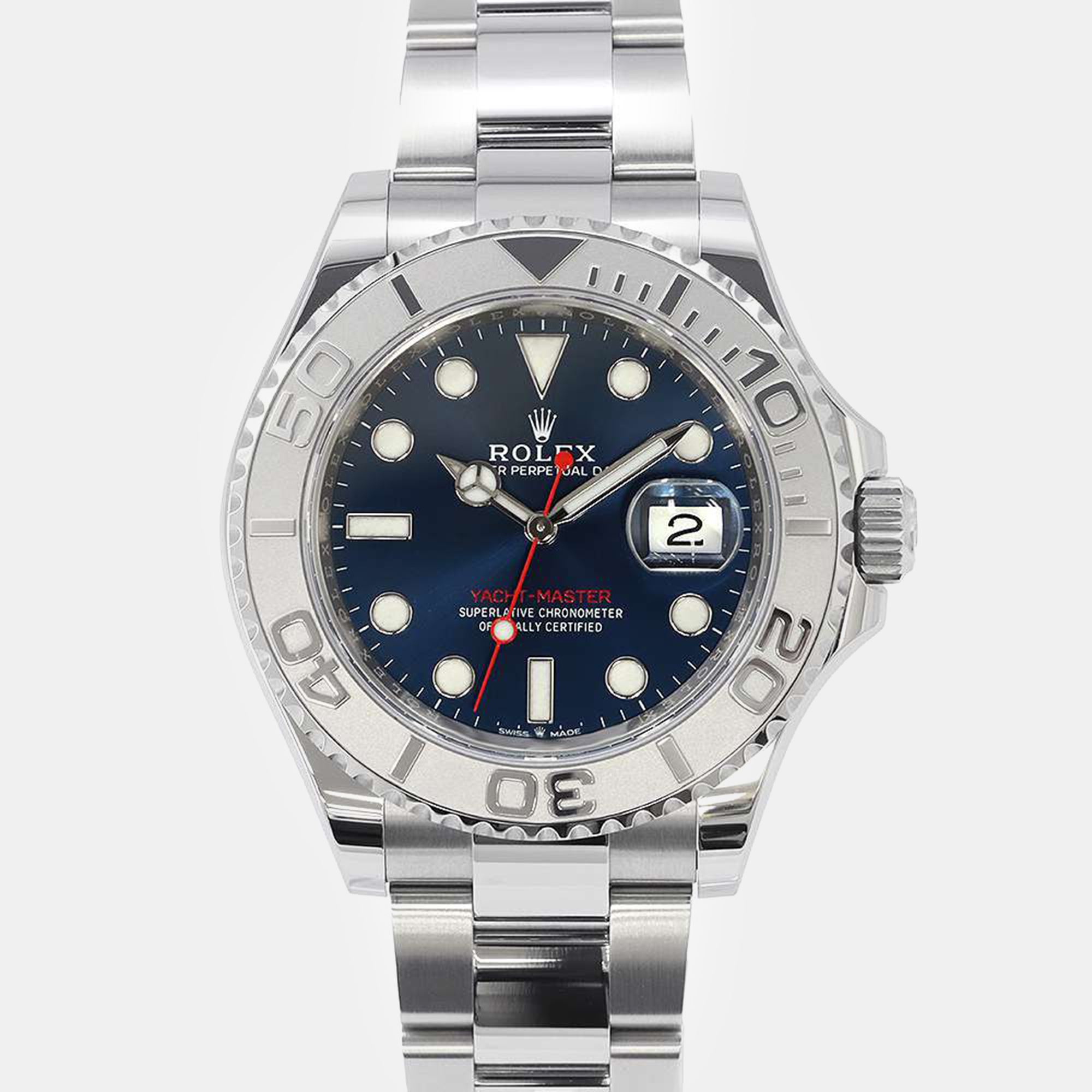 

Rolex Blue Stainless Steel Yacht-Master 126622 Automatic Men's Wristwatch 40 mm