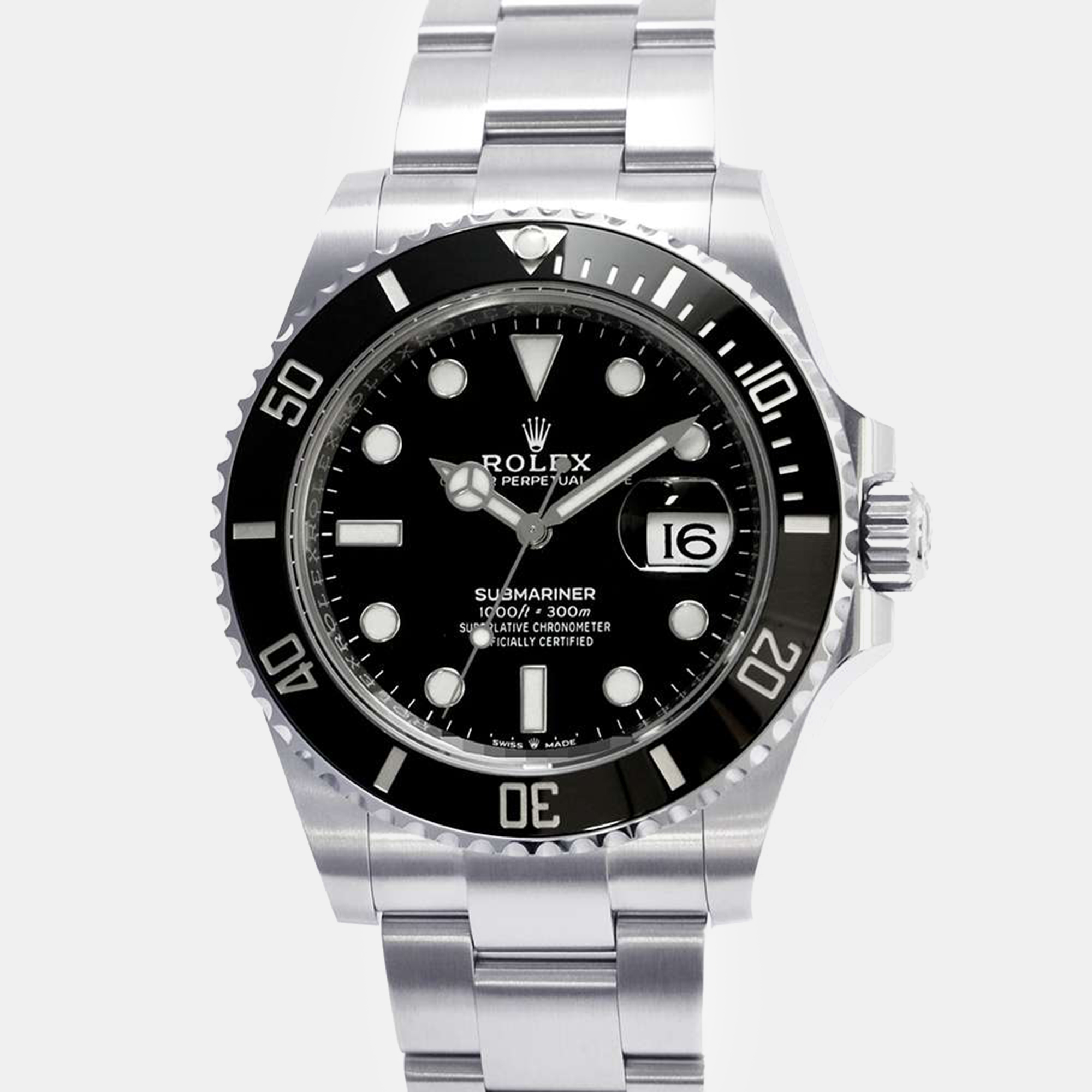 

Rolex Black Stainless Steel Submariner 126610LN Automatic Men's Wristwatch 41 mm