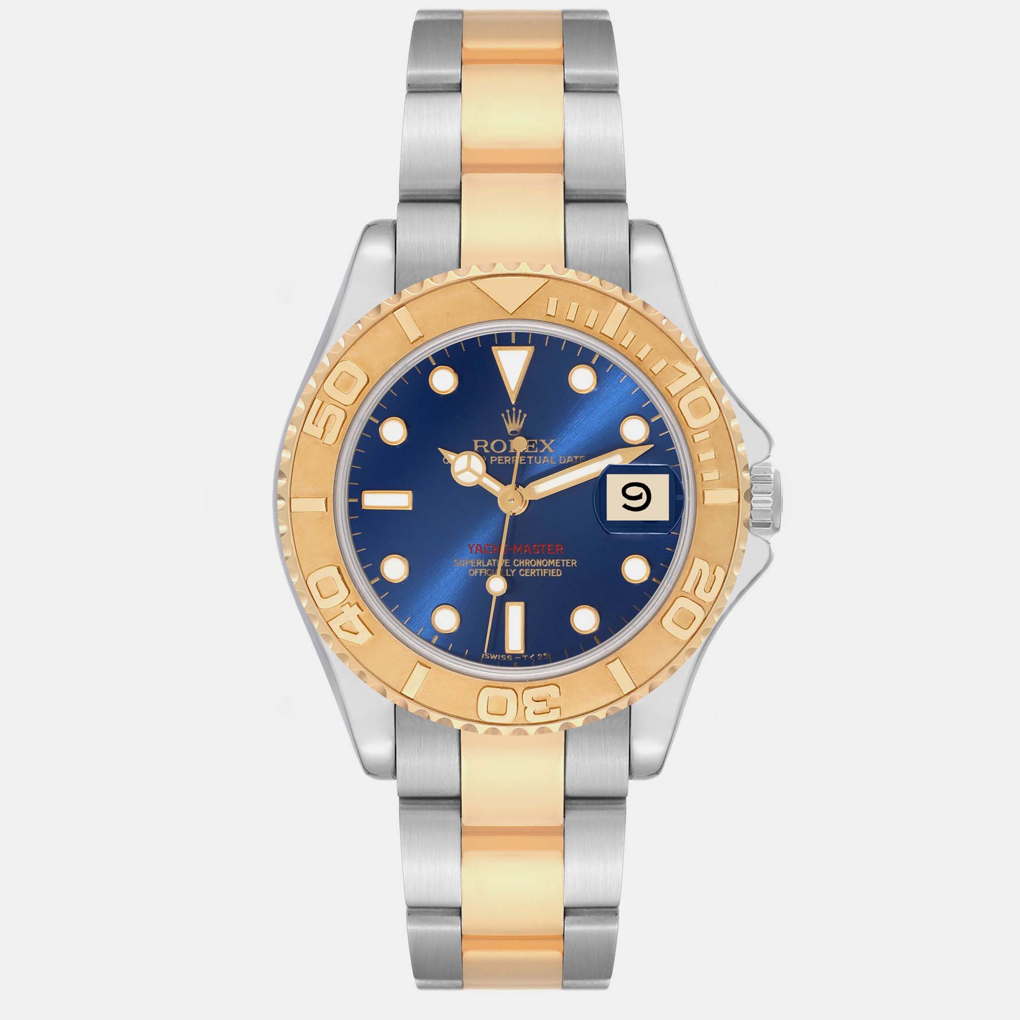 

Rolex Yachtmaster Midsize Blue Dial Steel Yellow Gold Men's Watch 35 mm