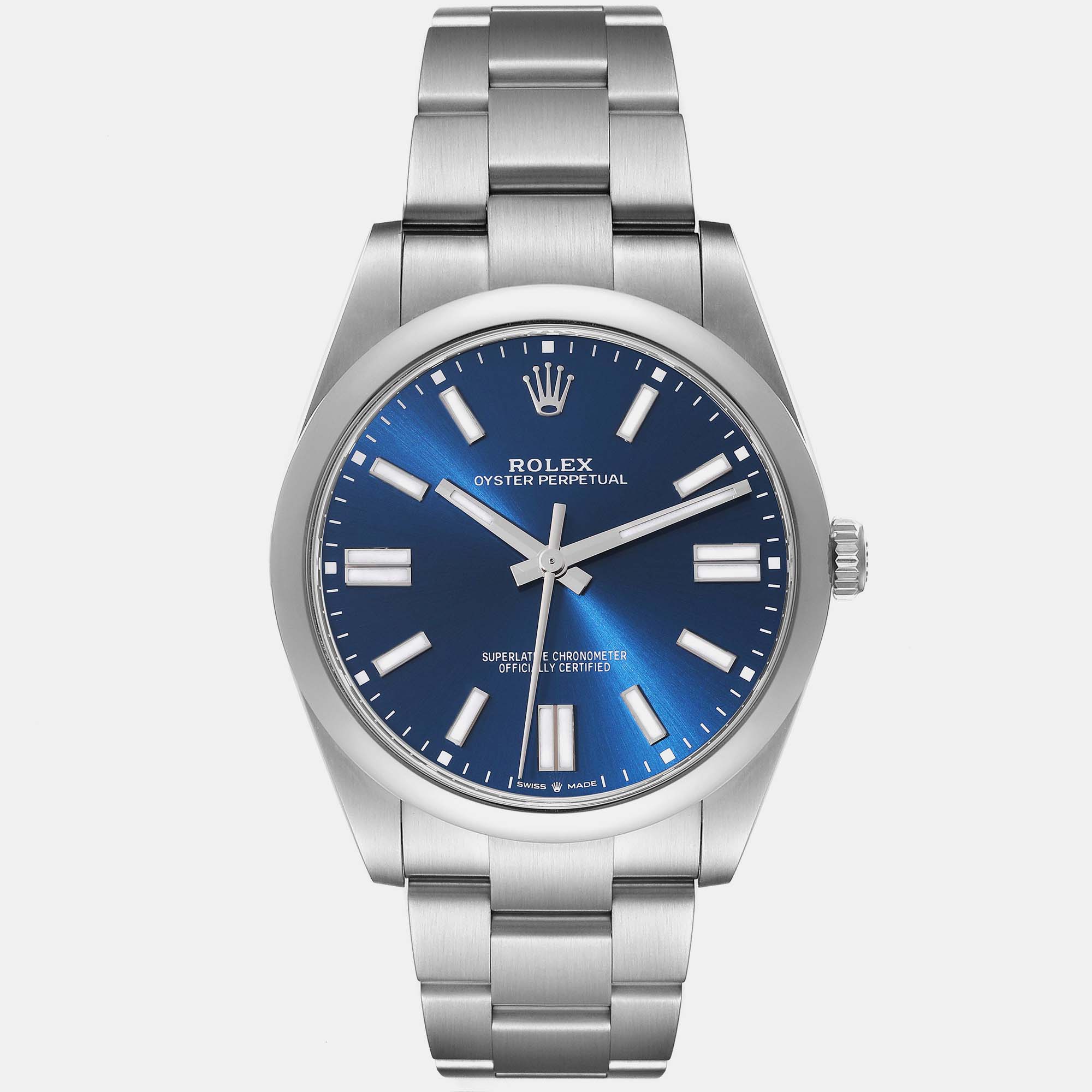 

Rolex Oyster Perpetual Blue Dial Steel Men's Watch 41 mm
