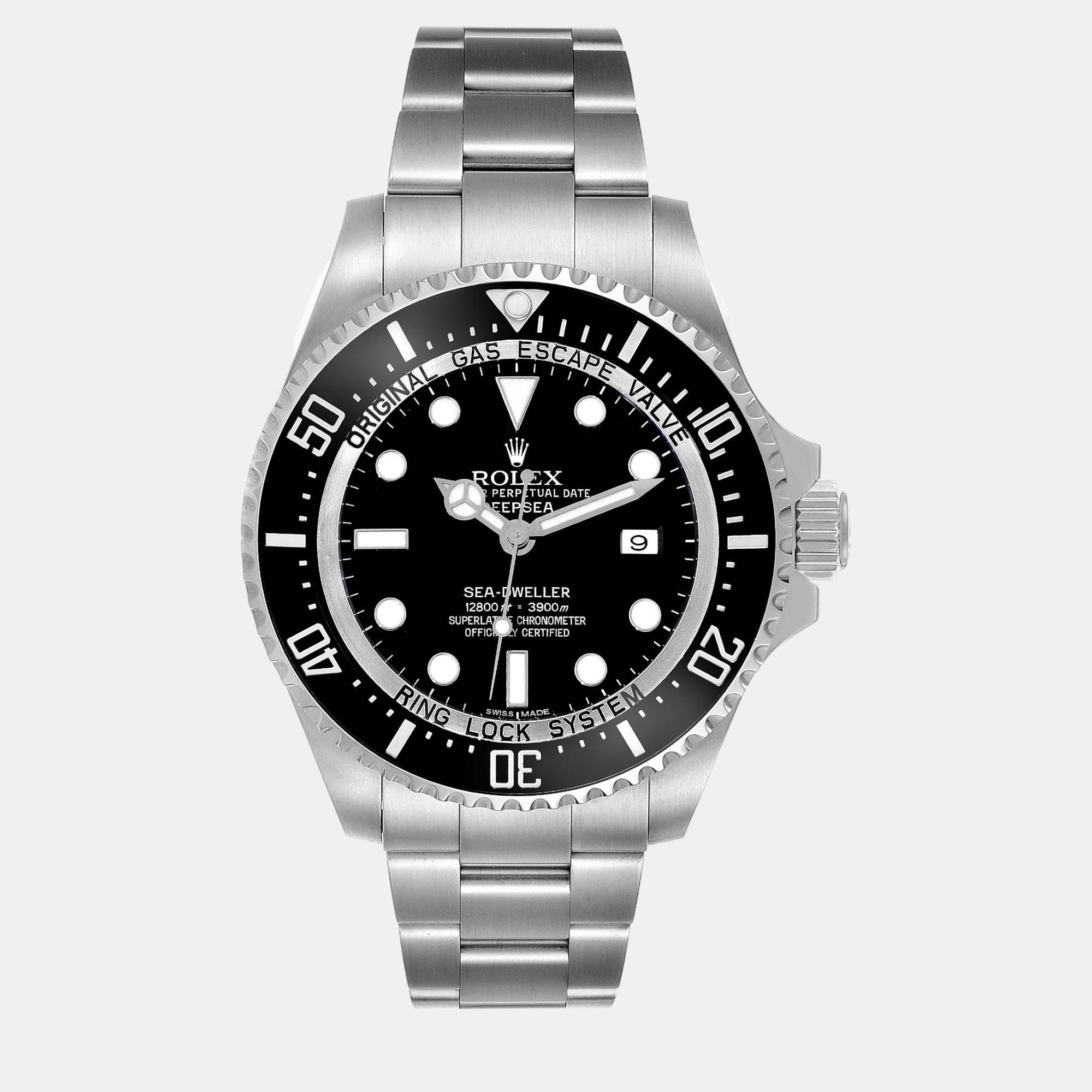 

Rolex Seadweller Deepsea Ceramic Bezel Steel Men's Watch 44 mm, Black