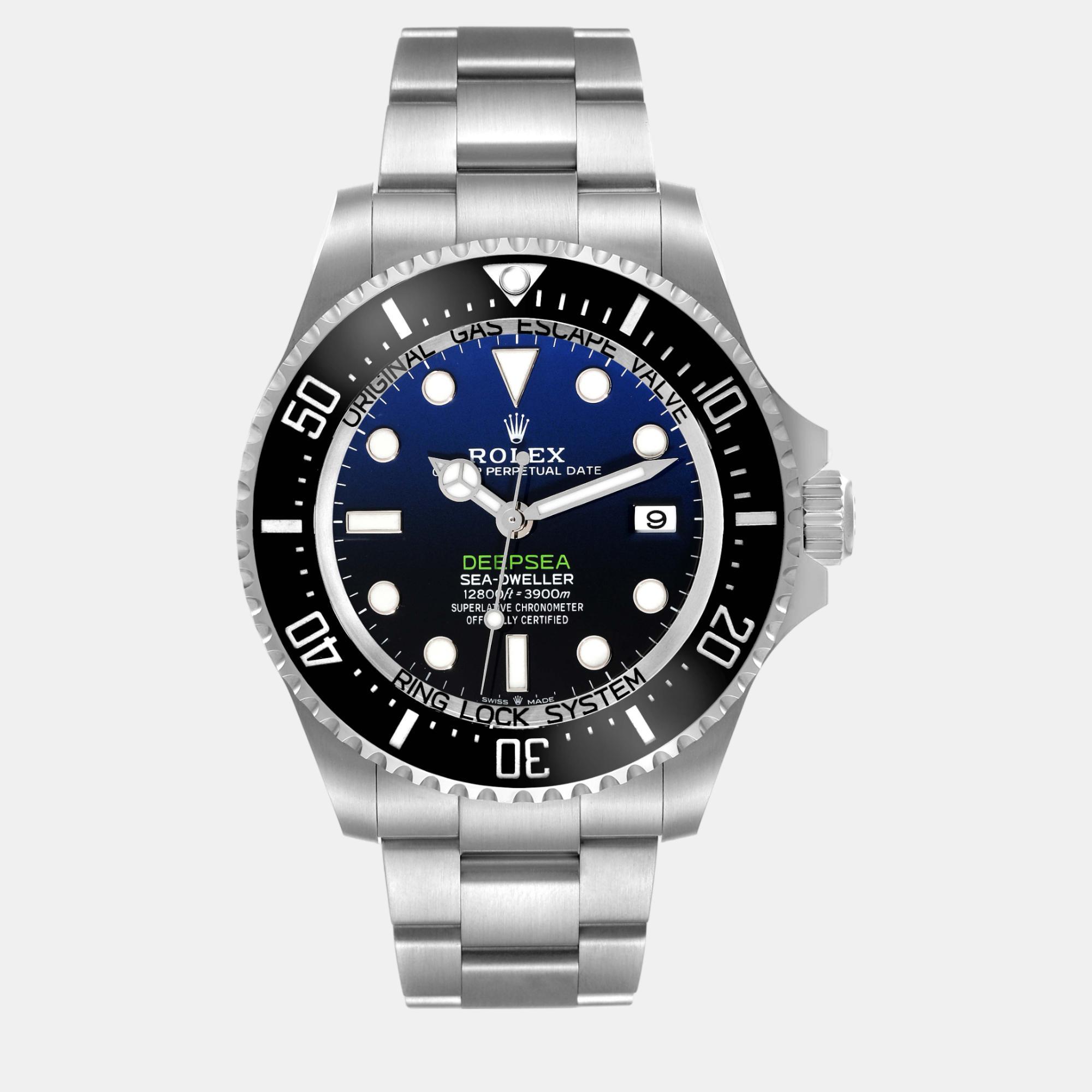 

Rolex Seadweller Deepsea Cameron D-Blue Dial Steel Men's Watch 44 mm, Multicolor